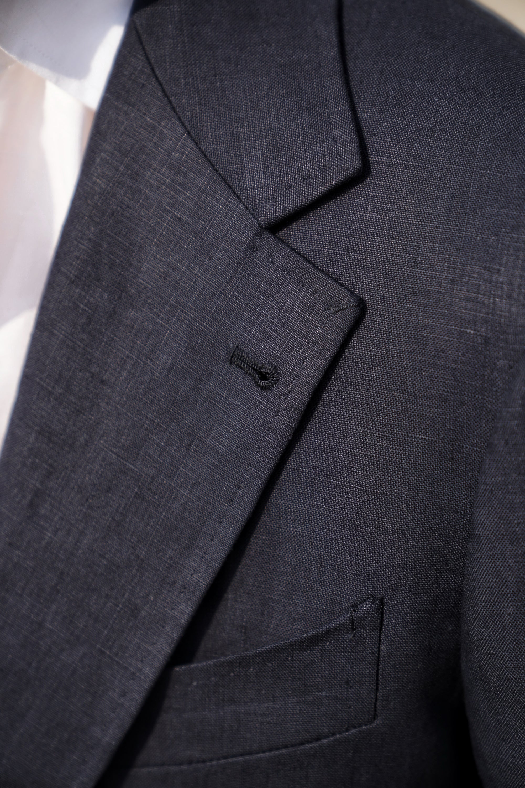 MTO Navy Irish Linen Suit #327