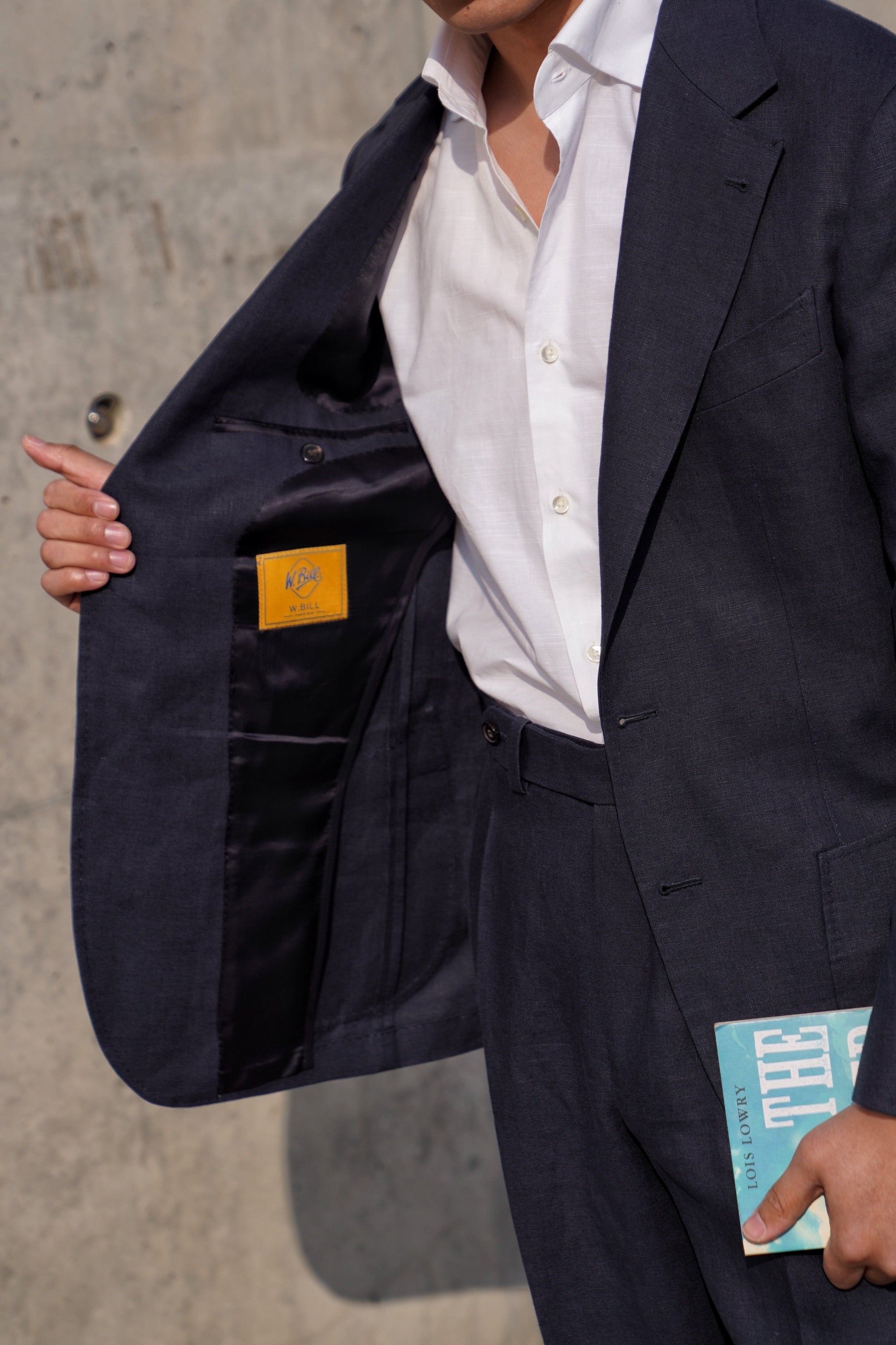 MTO Navy Irish Linen Suit #327
