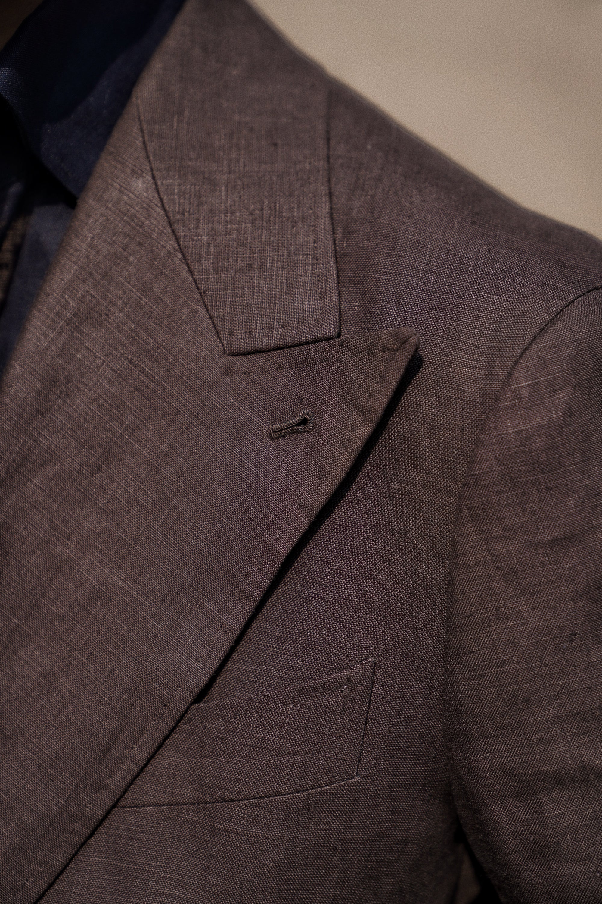 MTO Brown Irish Linen Suit #325