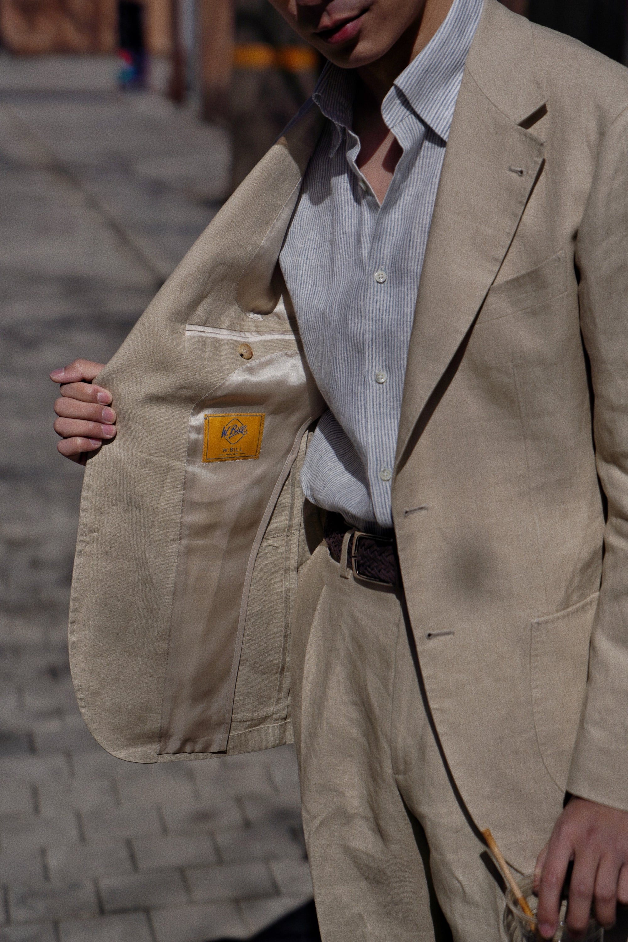 MTO Stone Irish Linen Suit #326