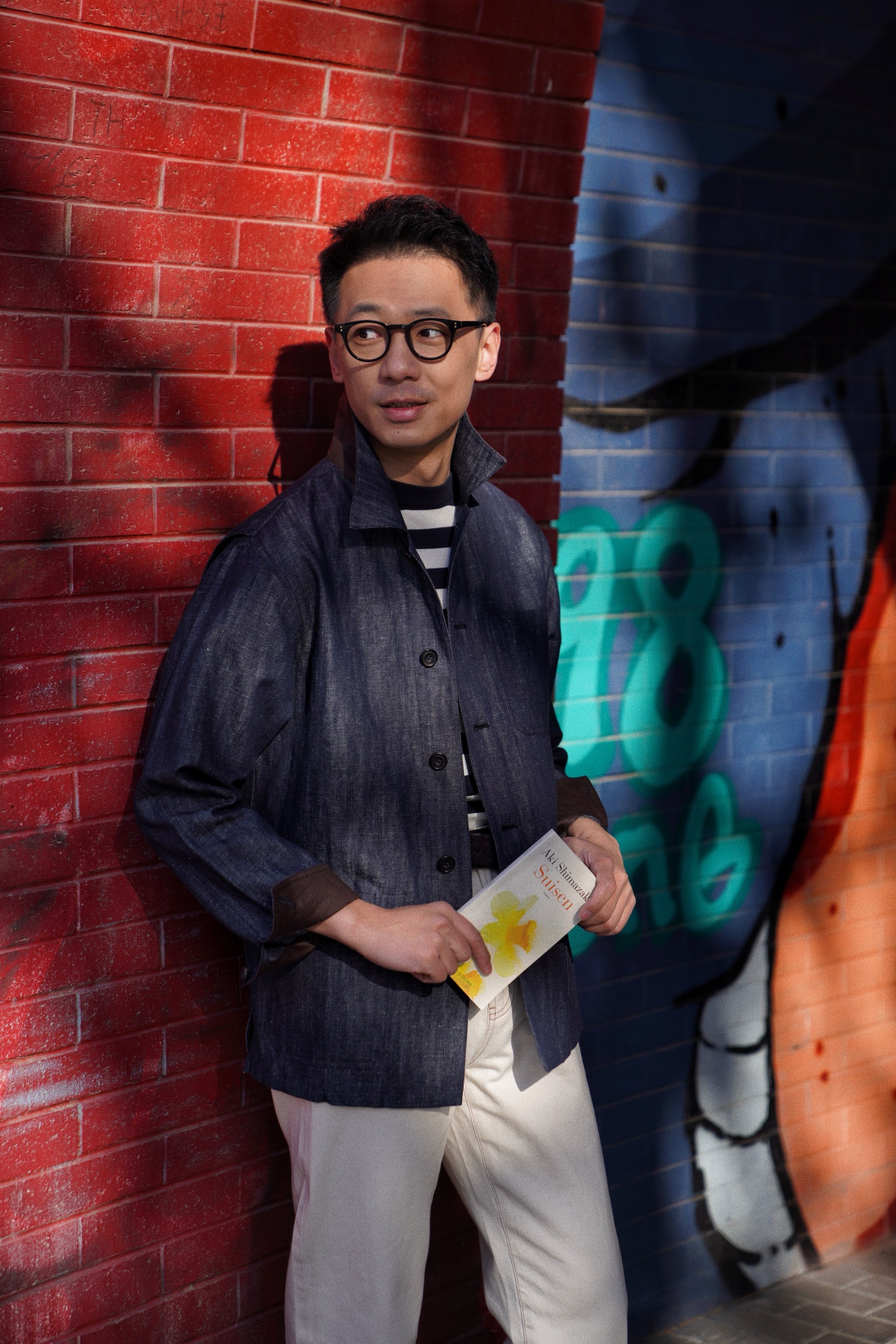 Denim Linen Cotton Chore Jacket