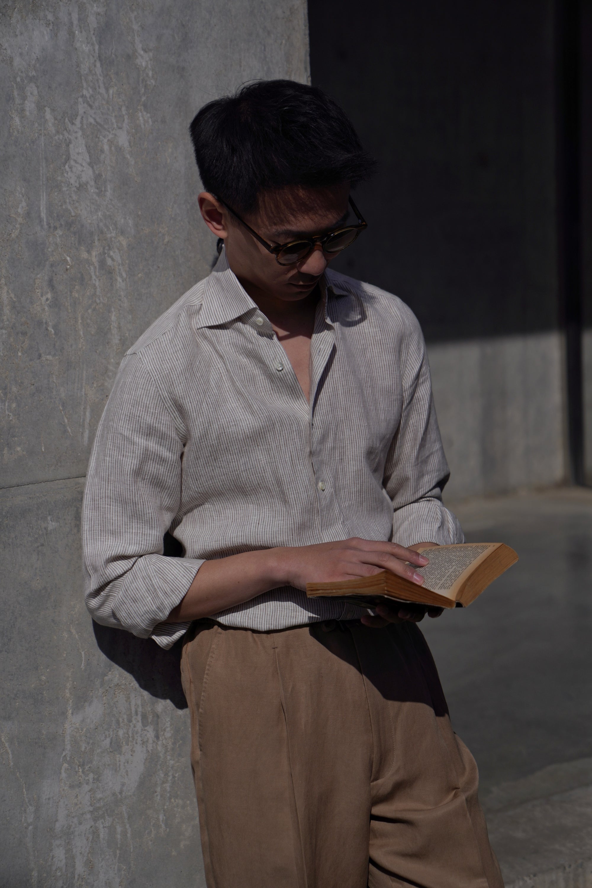 MTO Stipe Linen Shirt #416 #418
