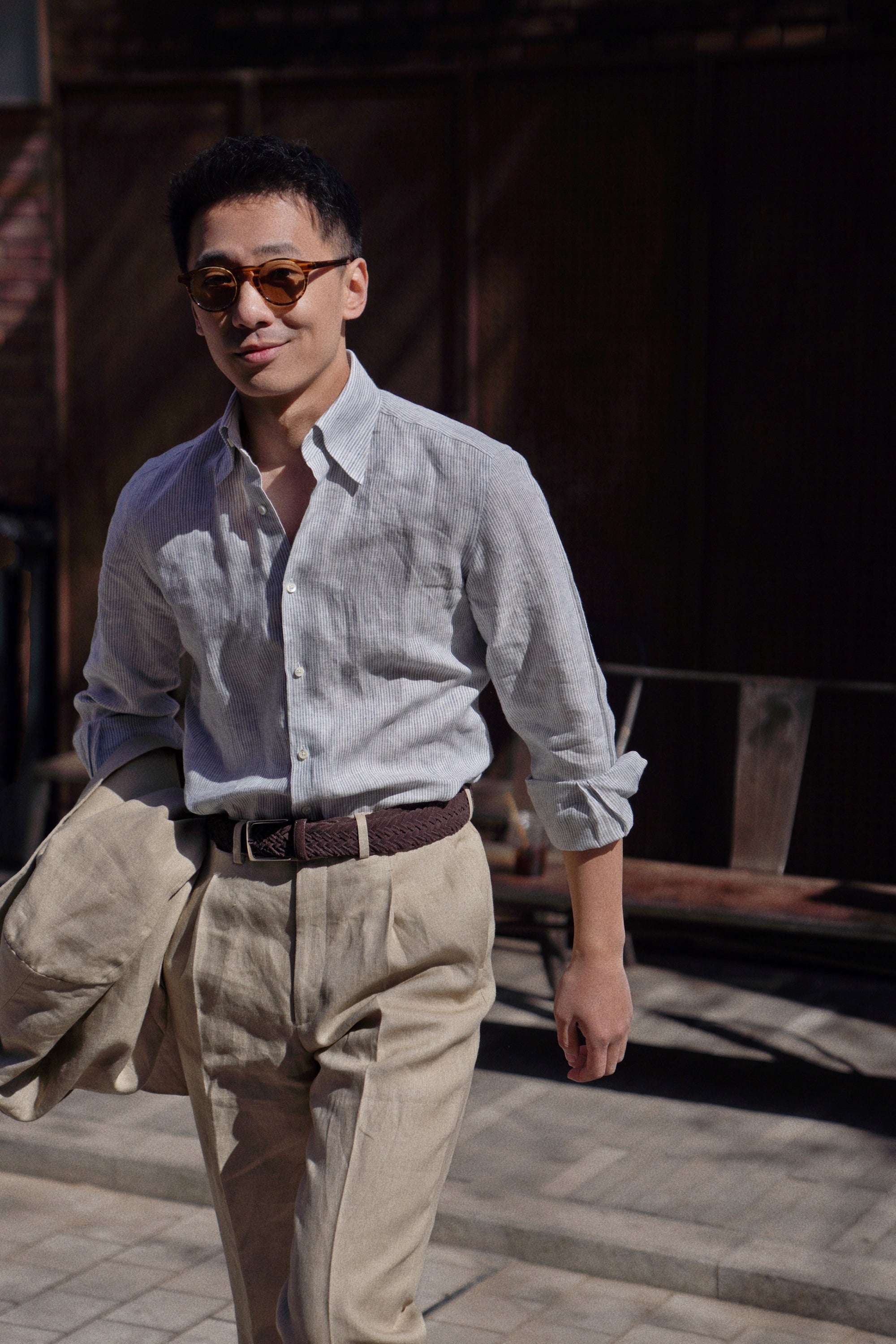 MTO Stipe Linen Shirt #416 #418