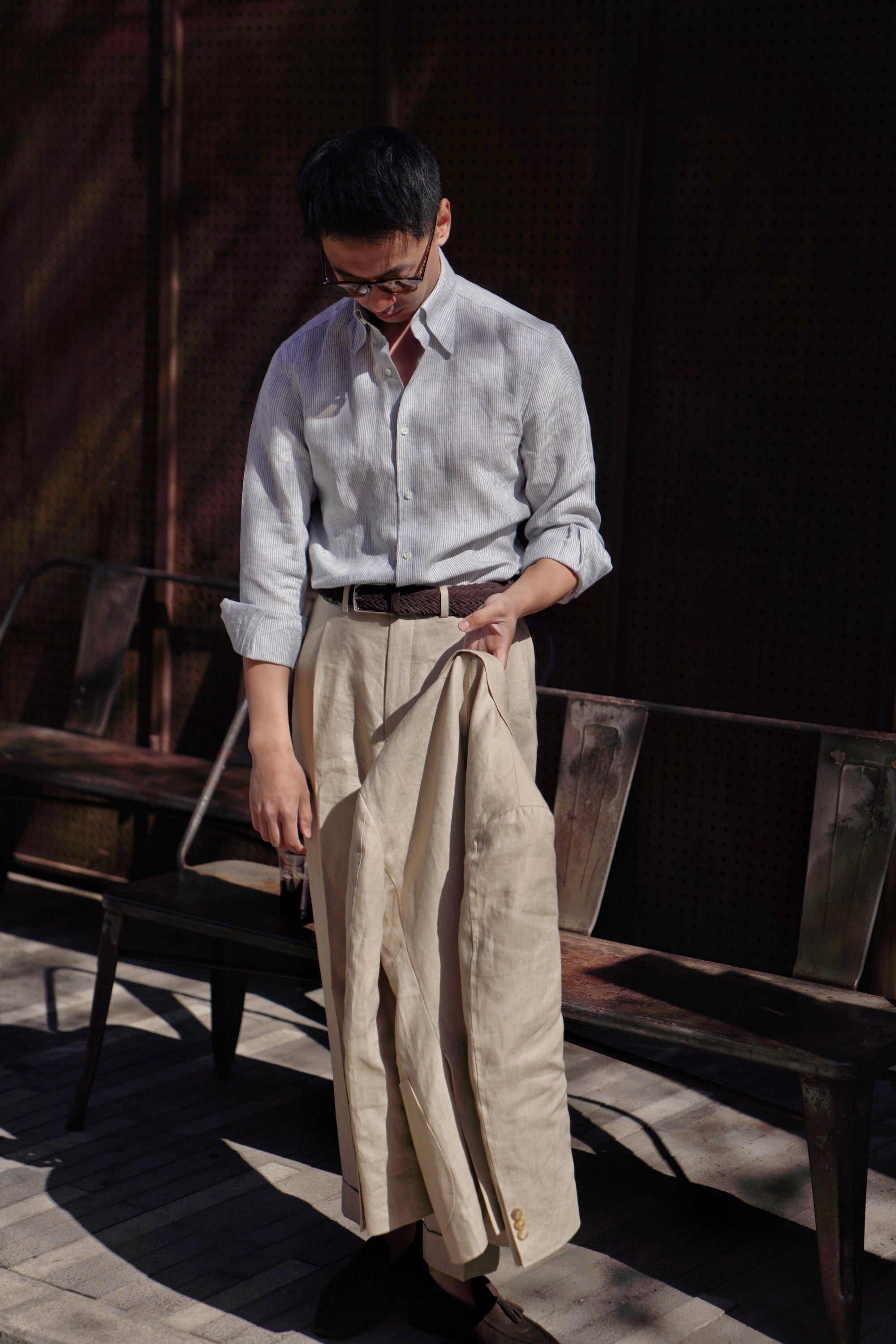 MTO Stipe Linen Shirt #416 #418