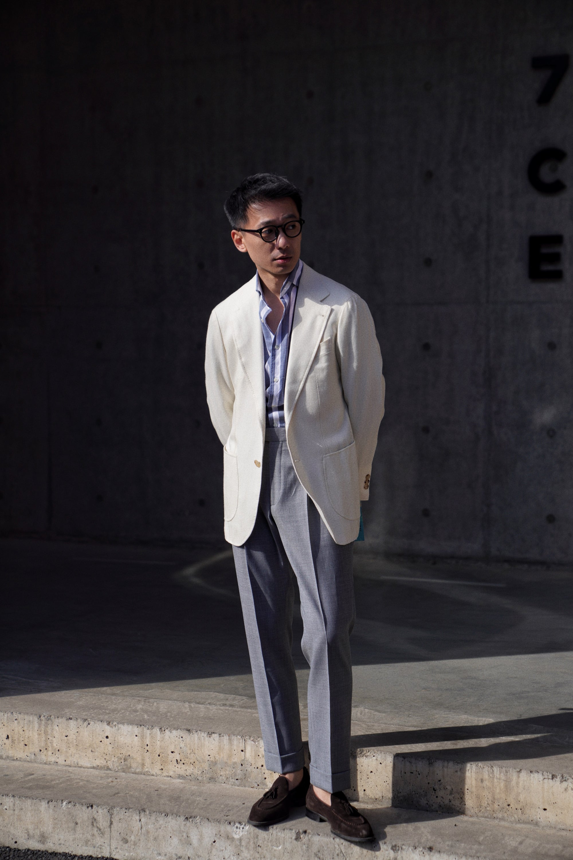 MTO Beige Herringbone Jacket #260