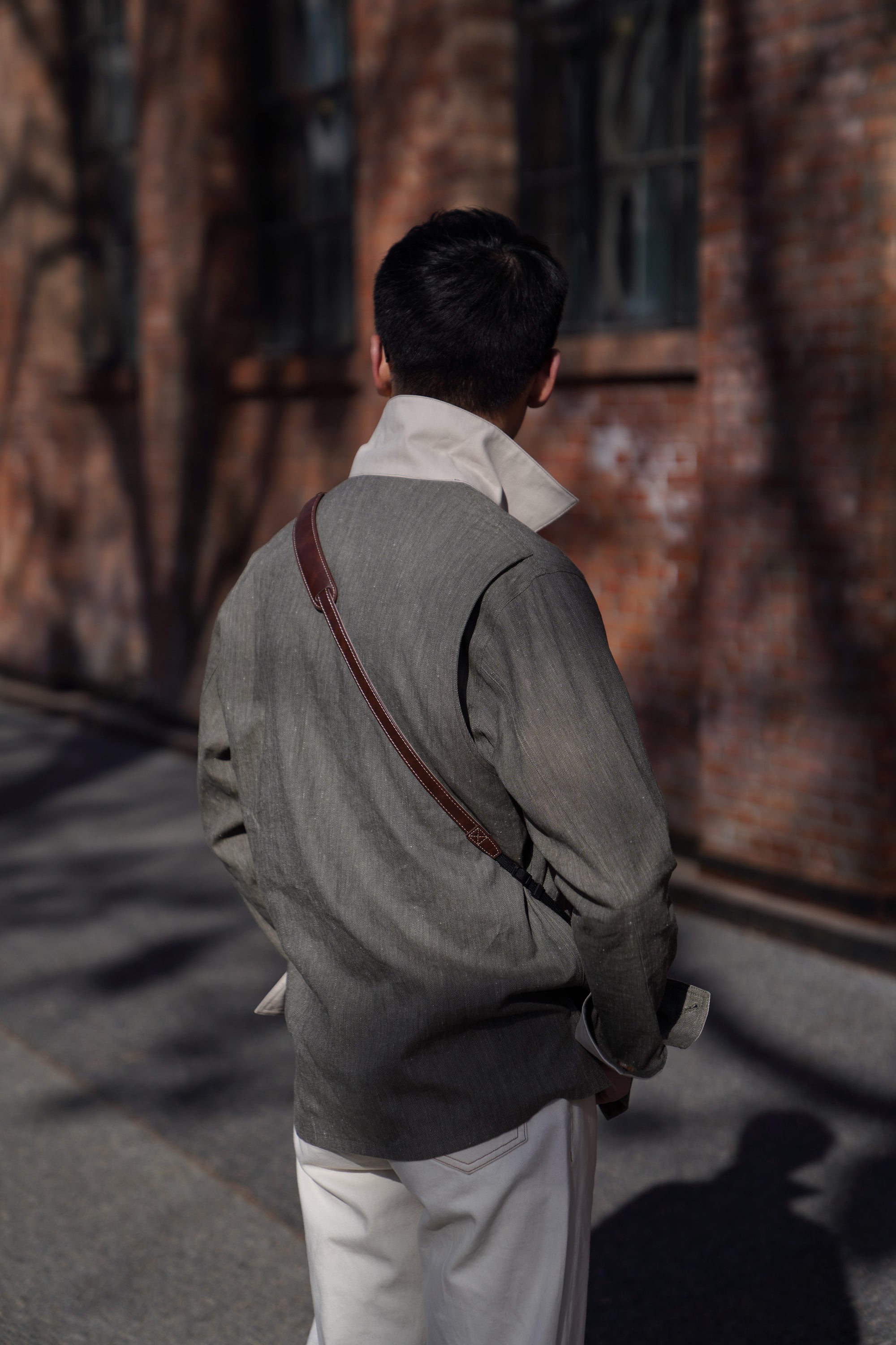 Slate Olive Linen Cotton Chore Jacket