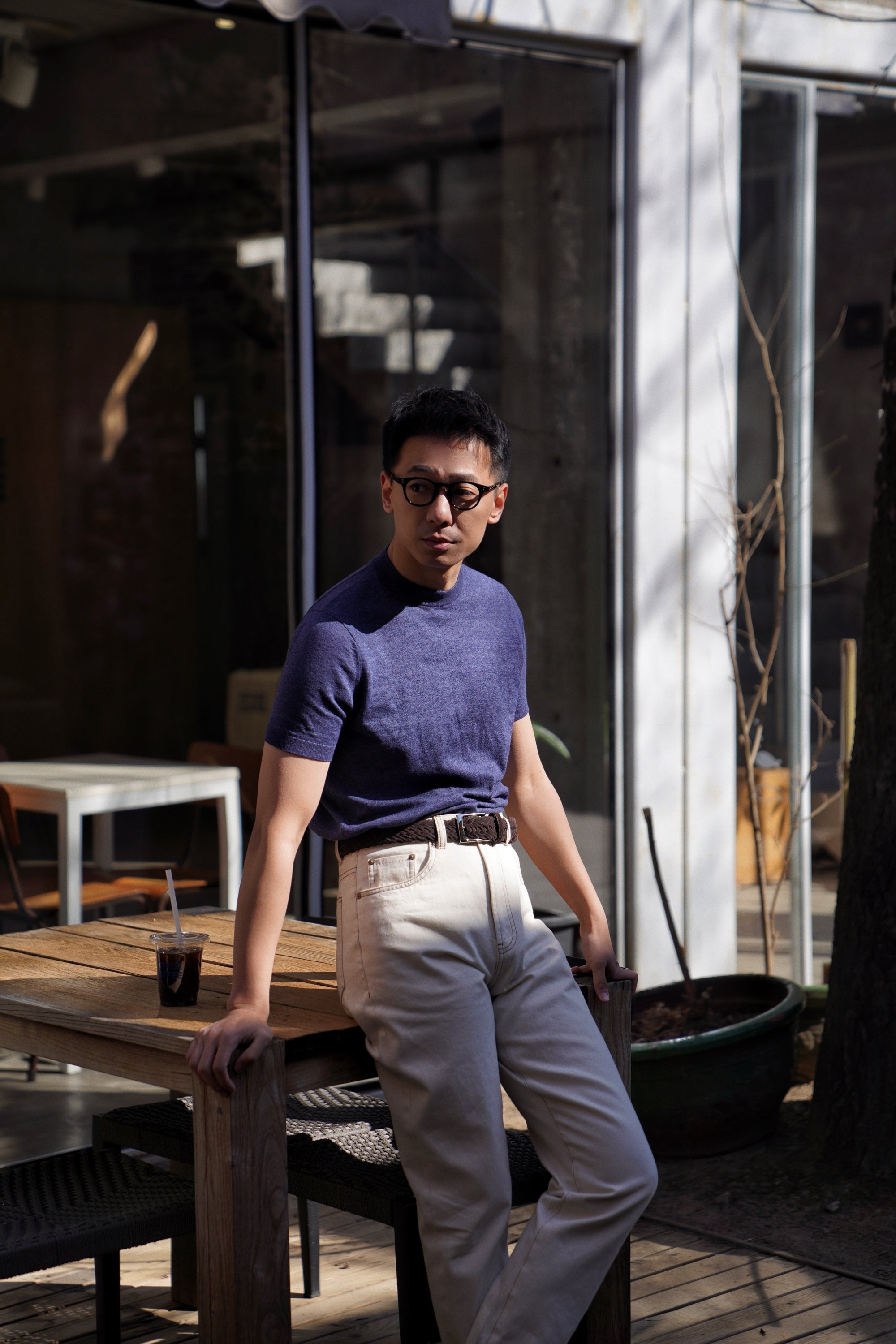 Cotton Hemp Knitted Crew Neck Collection
