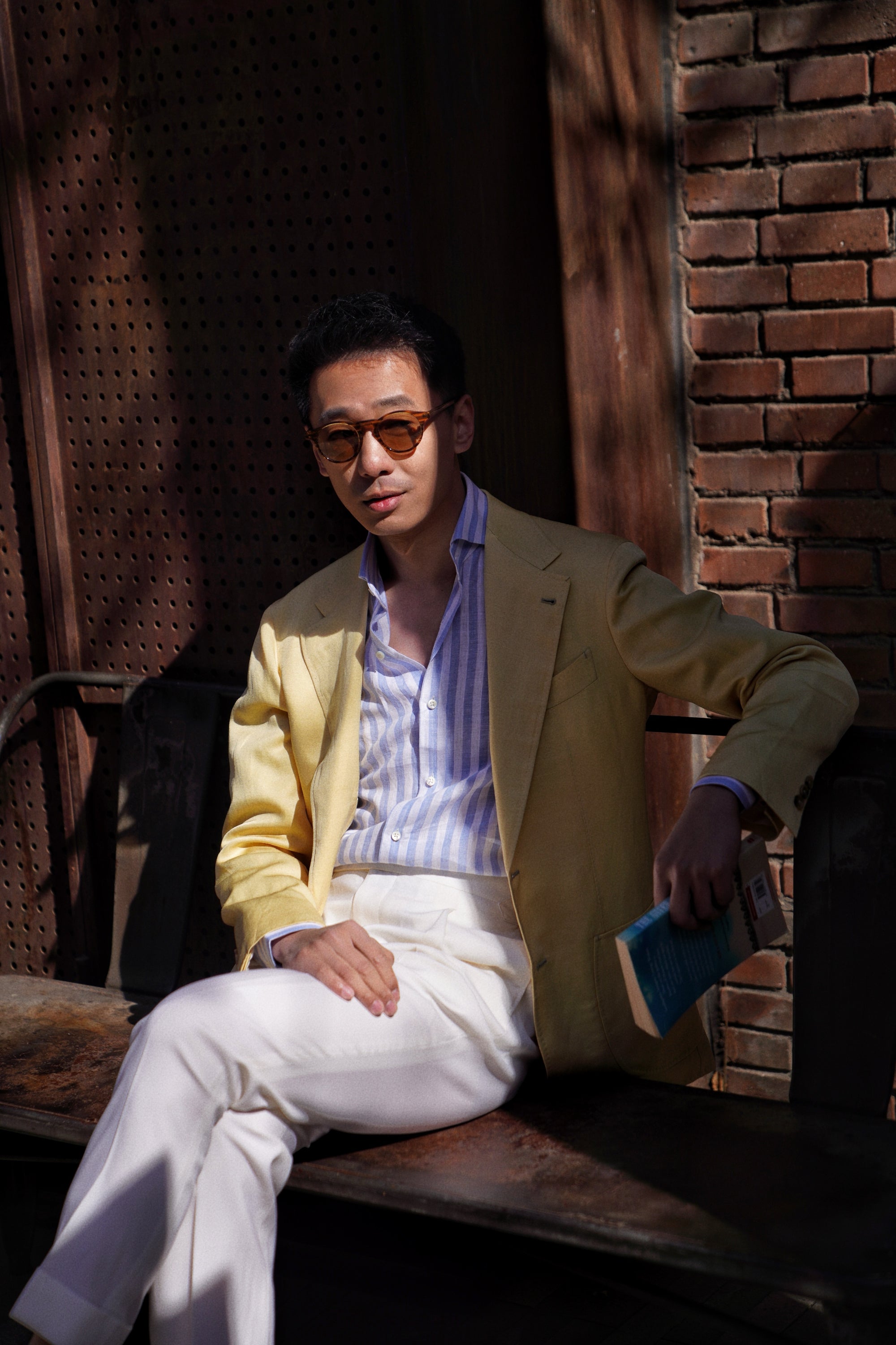 Sicily Yellow Linen Wool Jacket #298