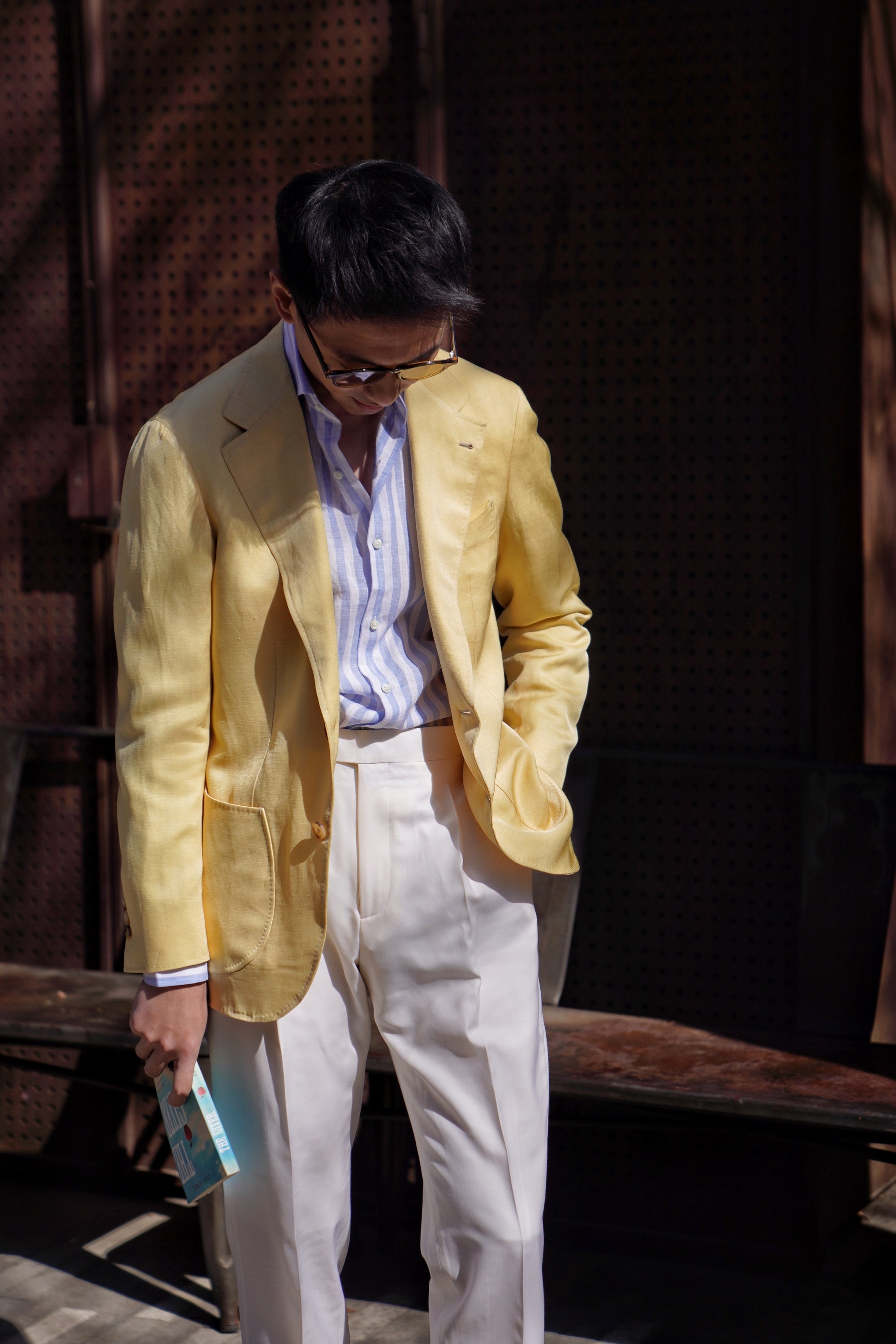 Sicily Yellow Linen Wool Jacket #298
