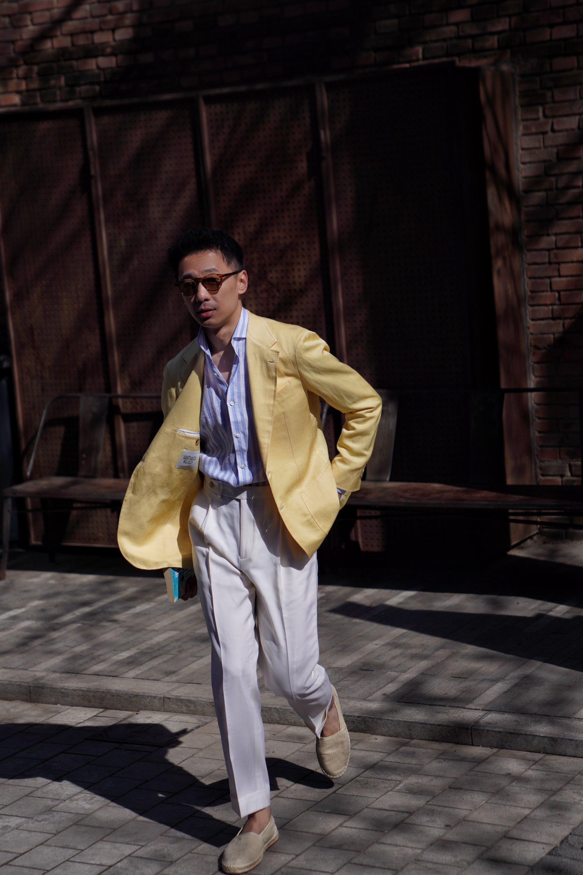 Sicily Yellow Linen Wool Jacket #298