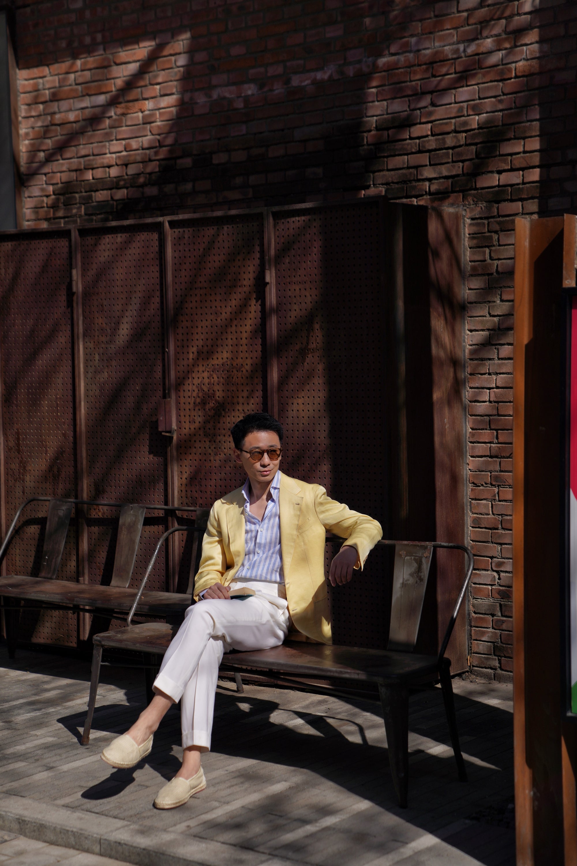 Sicily Yellow Linen Wool Jacket #298