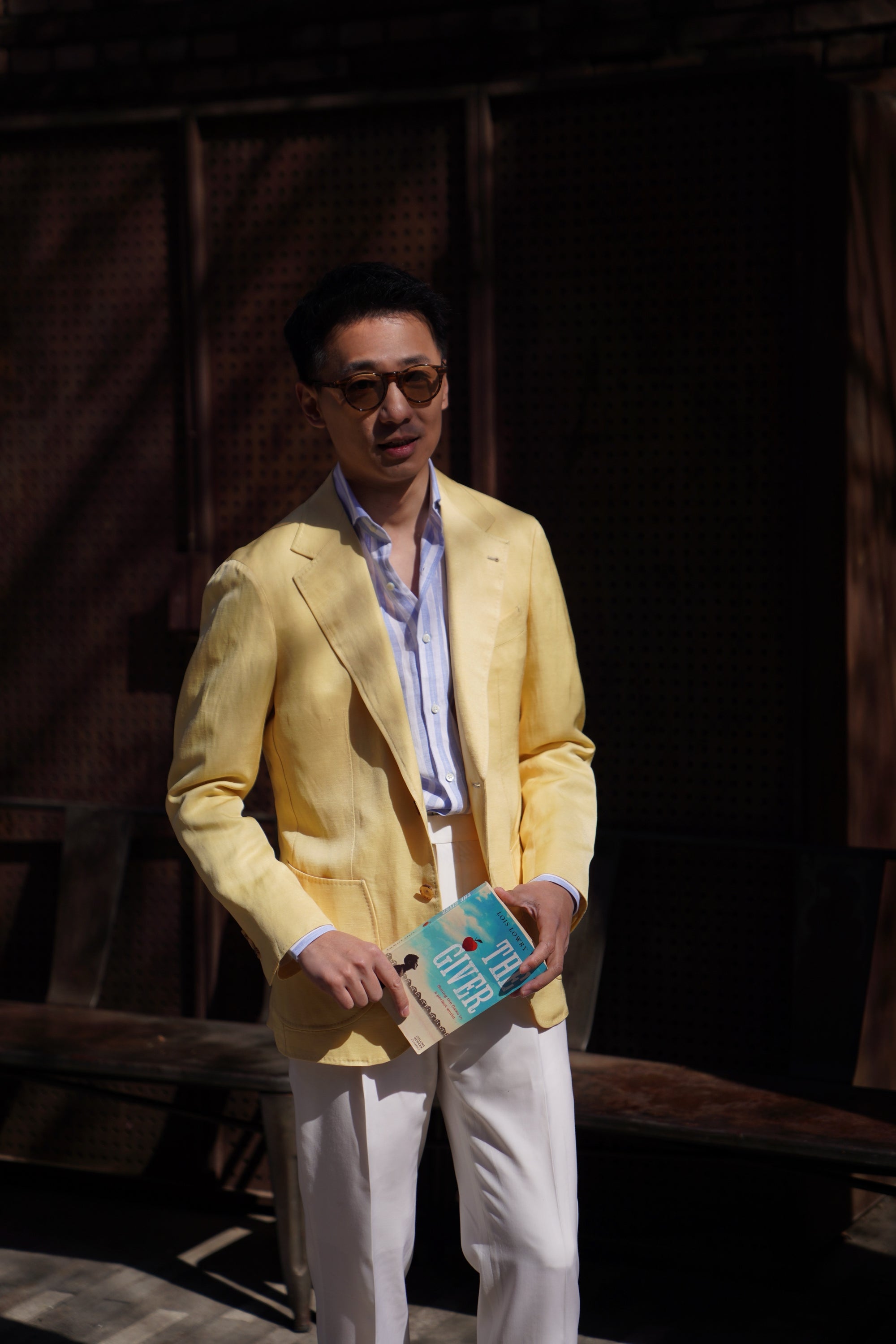 Sicily Yellow Linen Wool Jacket #298