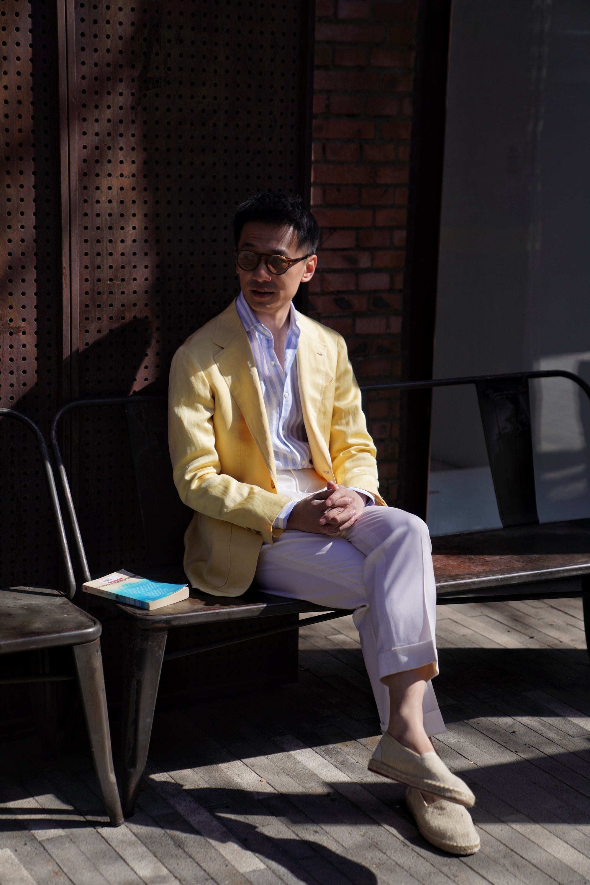 Sicily Yellow Linen Wool Jacket #298