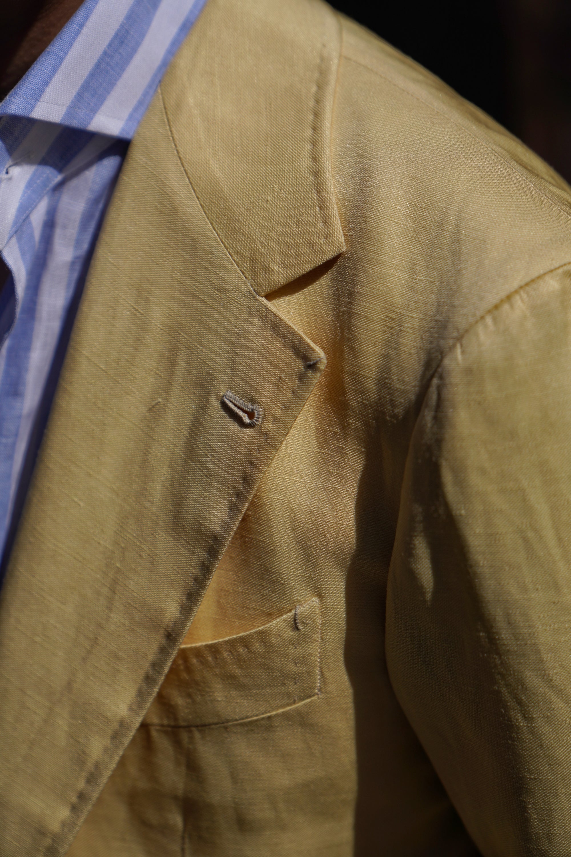 Sicily Yellow Linen Wool Jacket #298