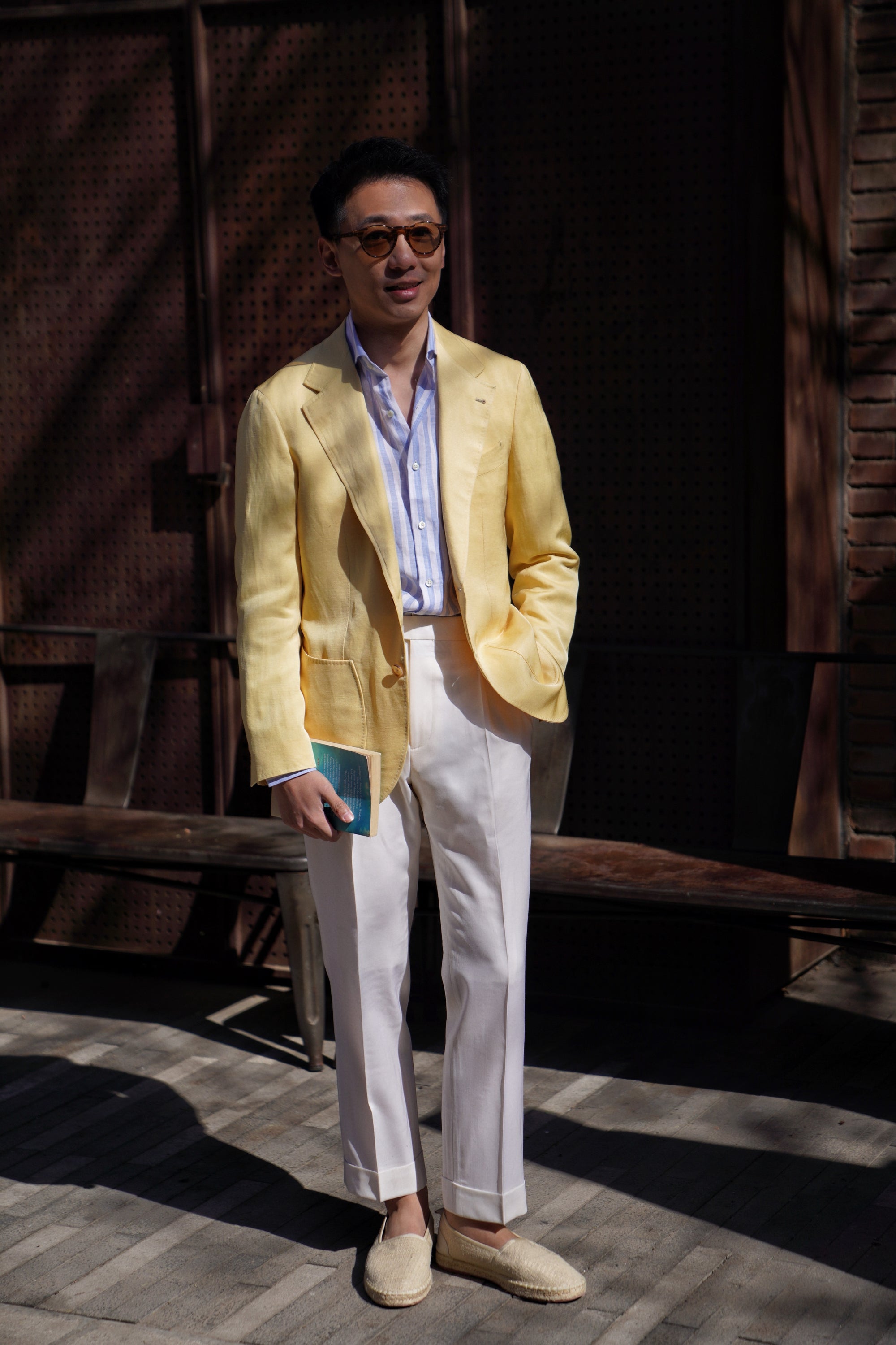 Sicily Yellow Linen Wool Jacket #298
