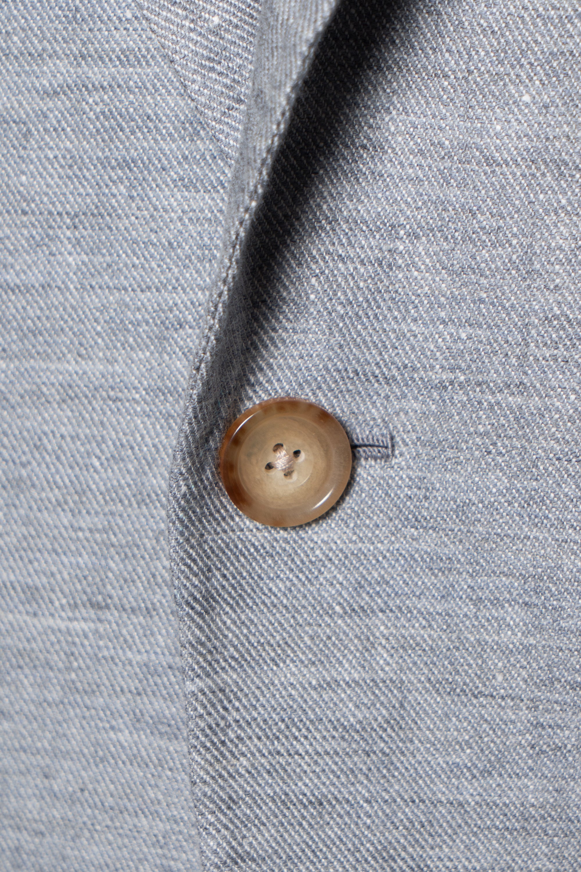 Pale Blue Linen Wool Jacket #294