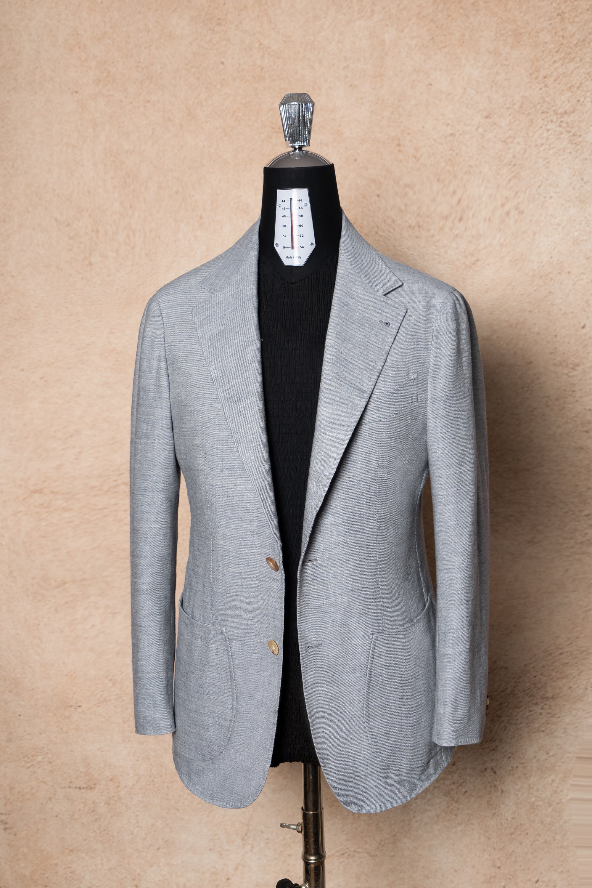 Pale Blue Linen Wool Jacket #294