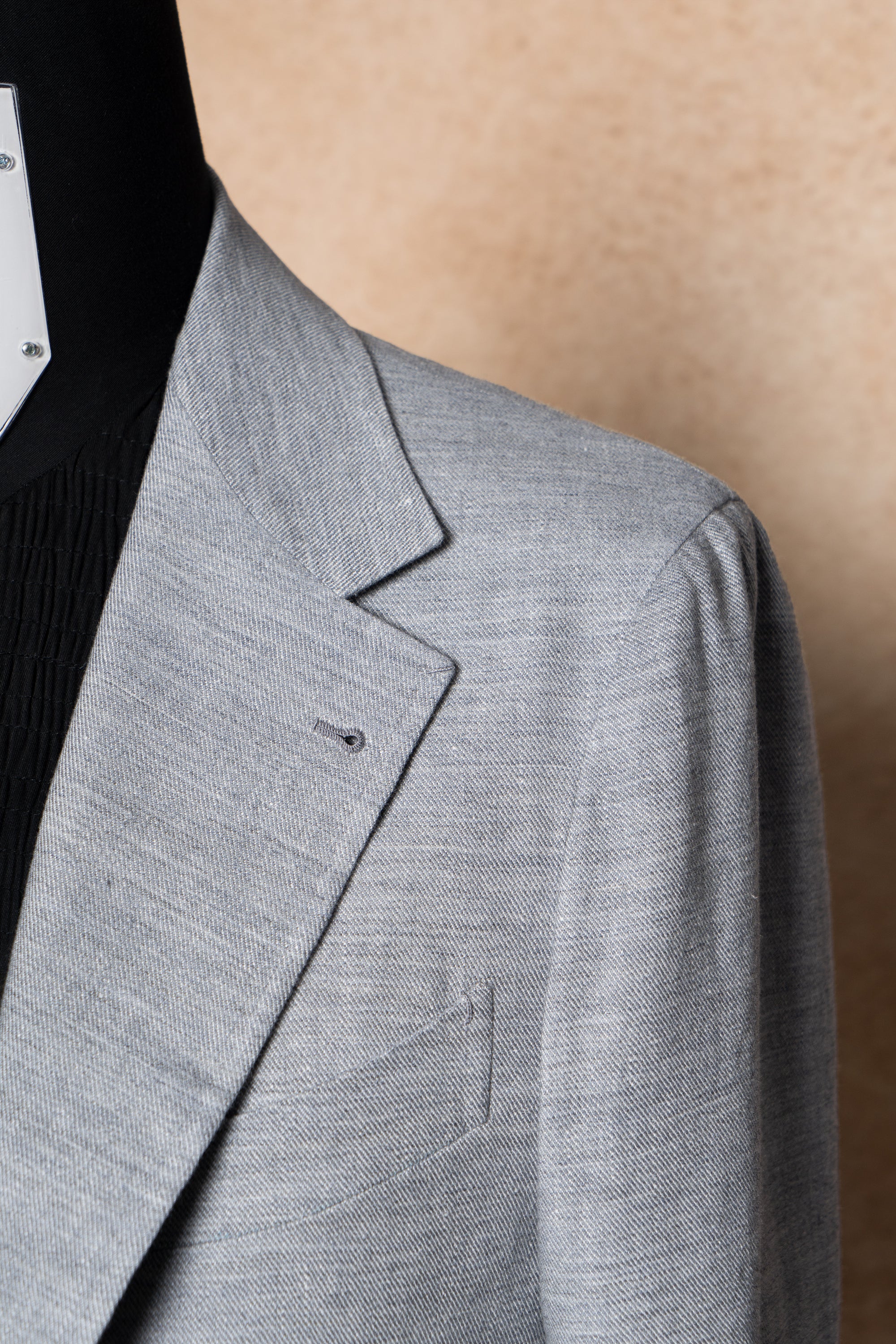 Pale Blue Linen Wool Jacket #294
