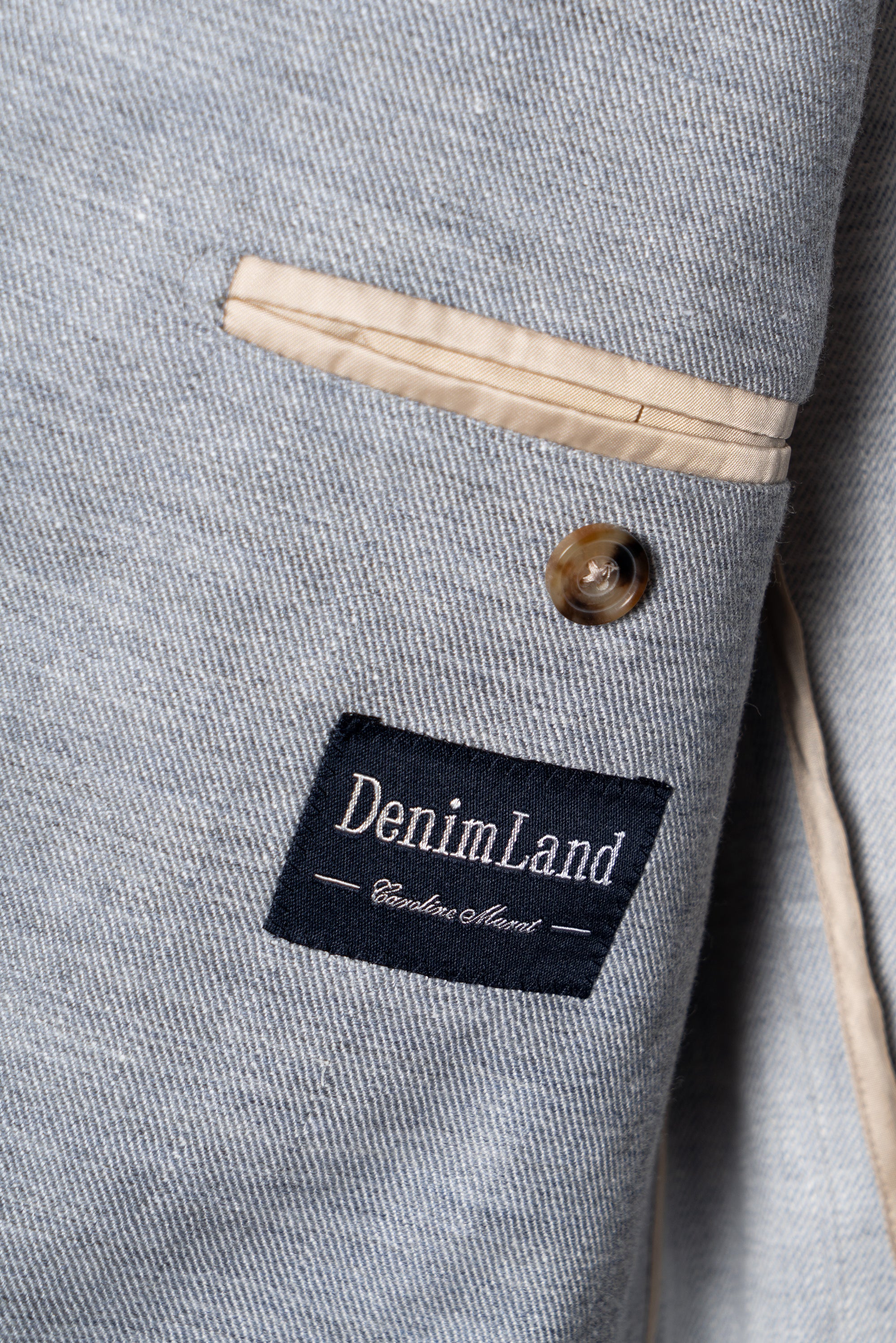 Pale Blue Linen Wool Jacket #294