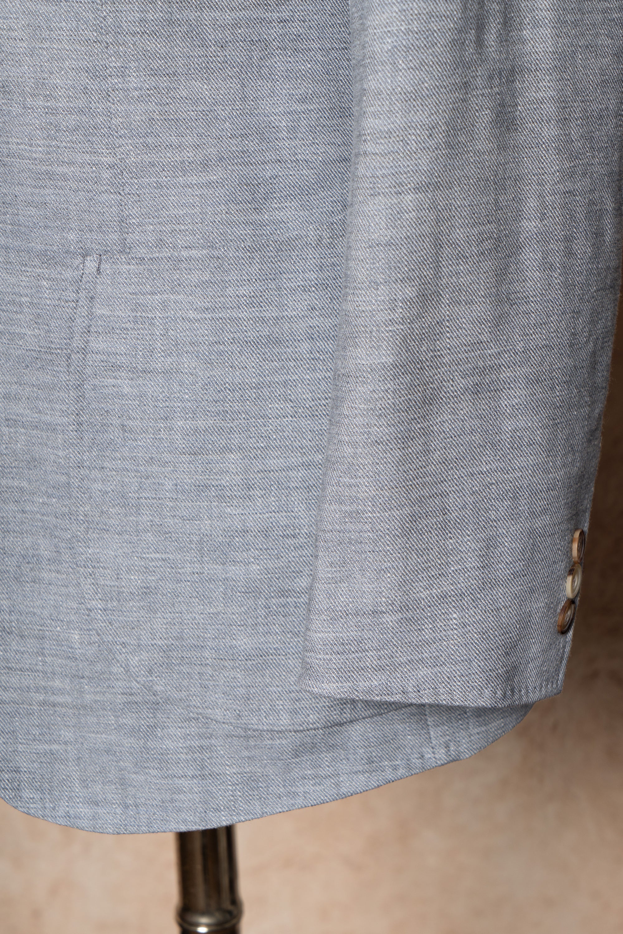 Pale Blue Linen Wool Jacket #294