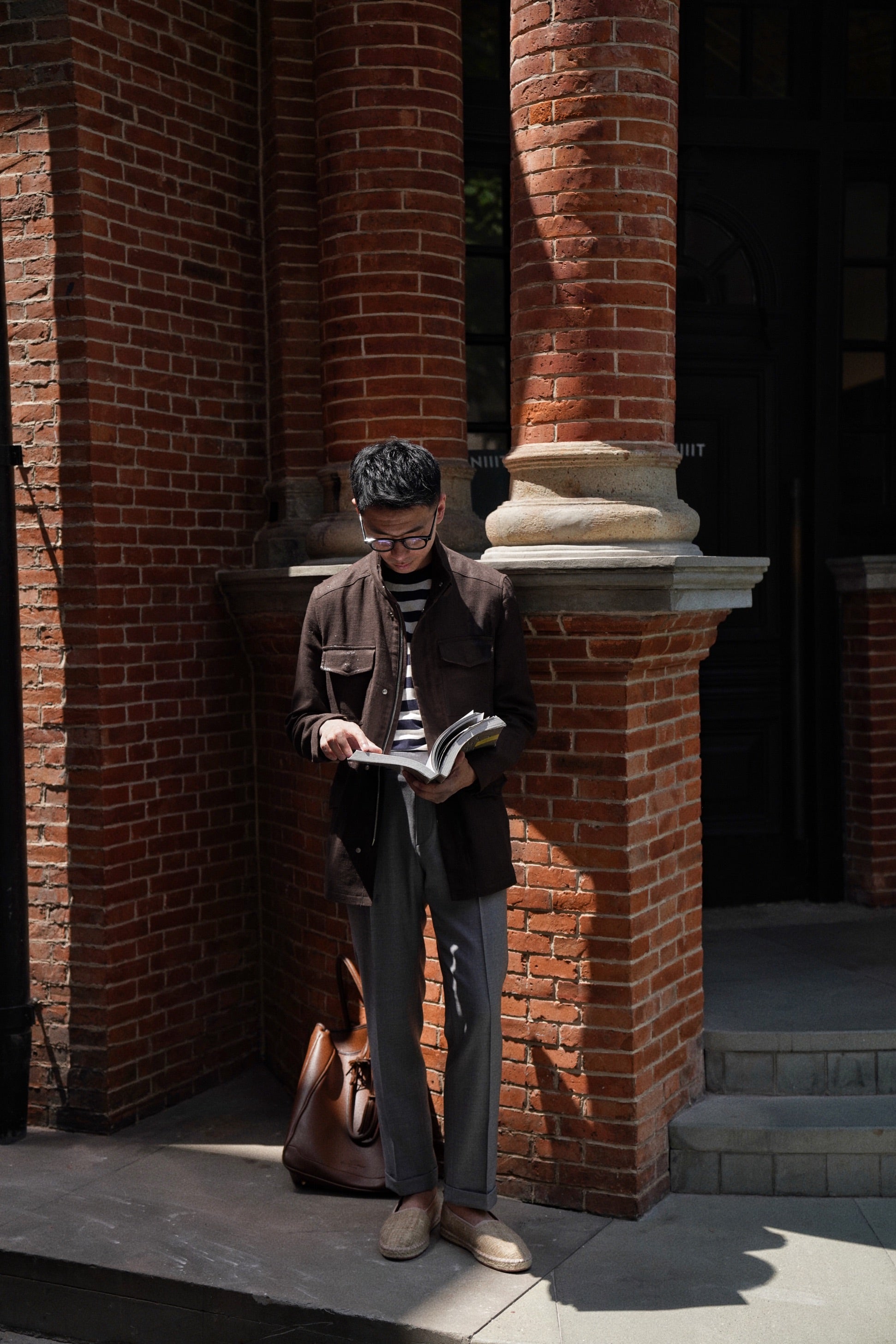 Brown Linen M65 Jacket