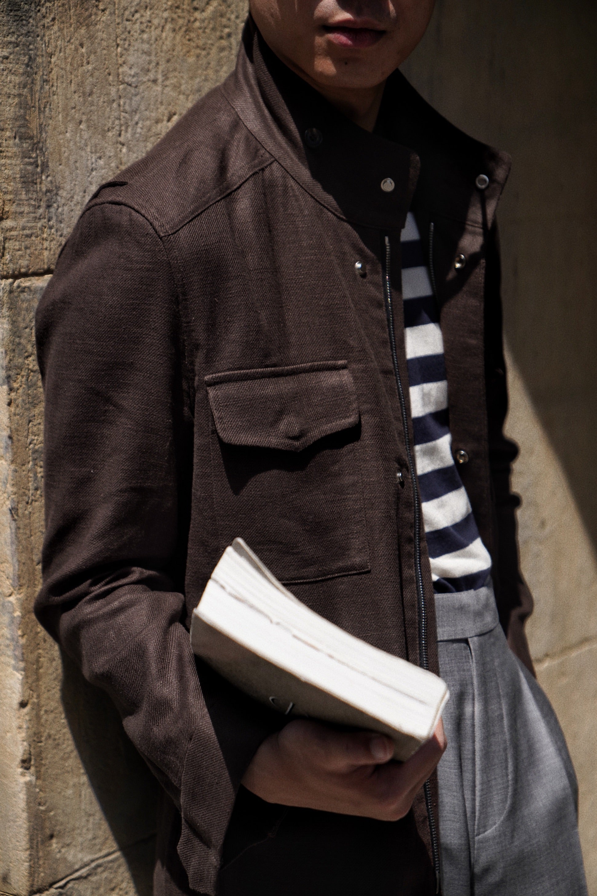 Brown Linen M65 Jacket