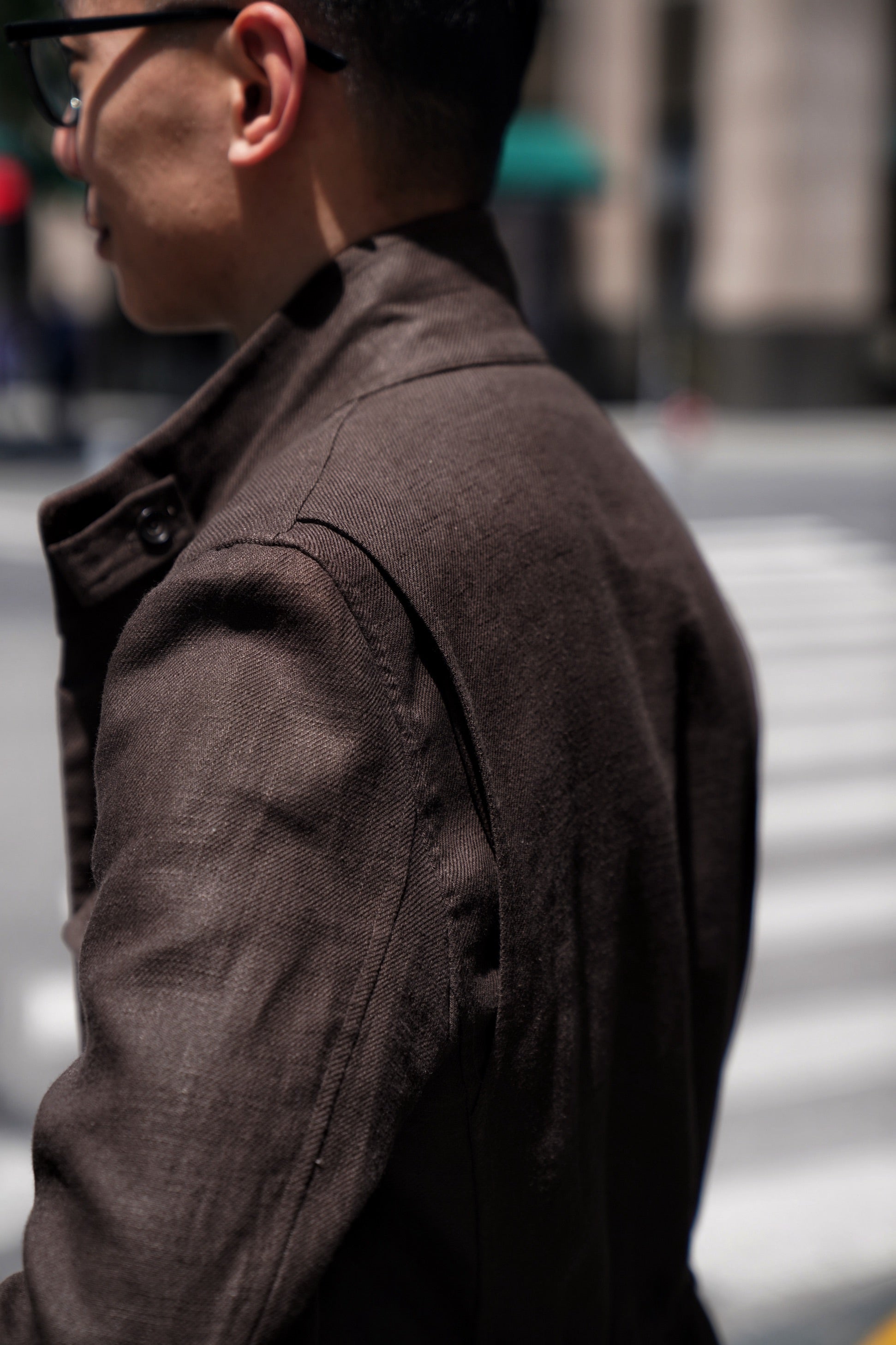 Brown Linen M65 Jacket