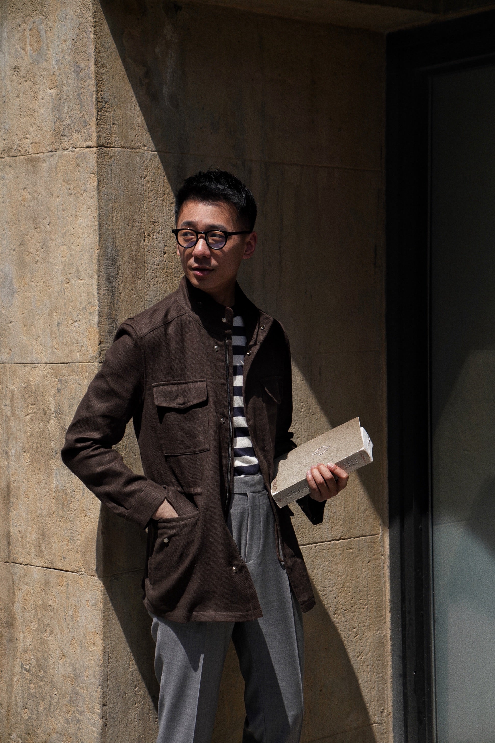 Brown Linen M65 Jacket