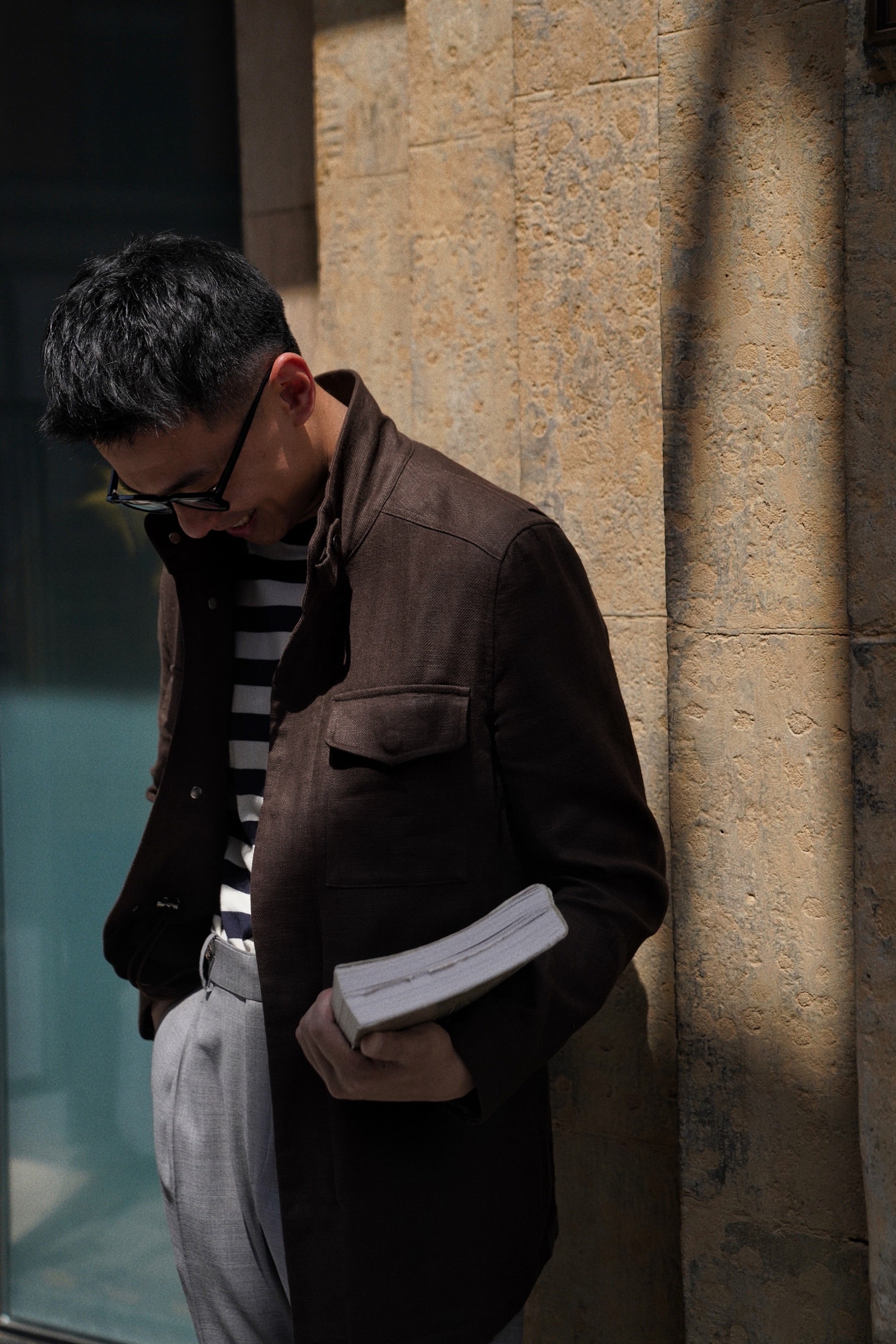 Brown Linen M65 Jacket