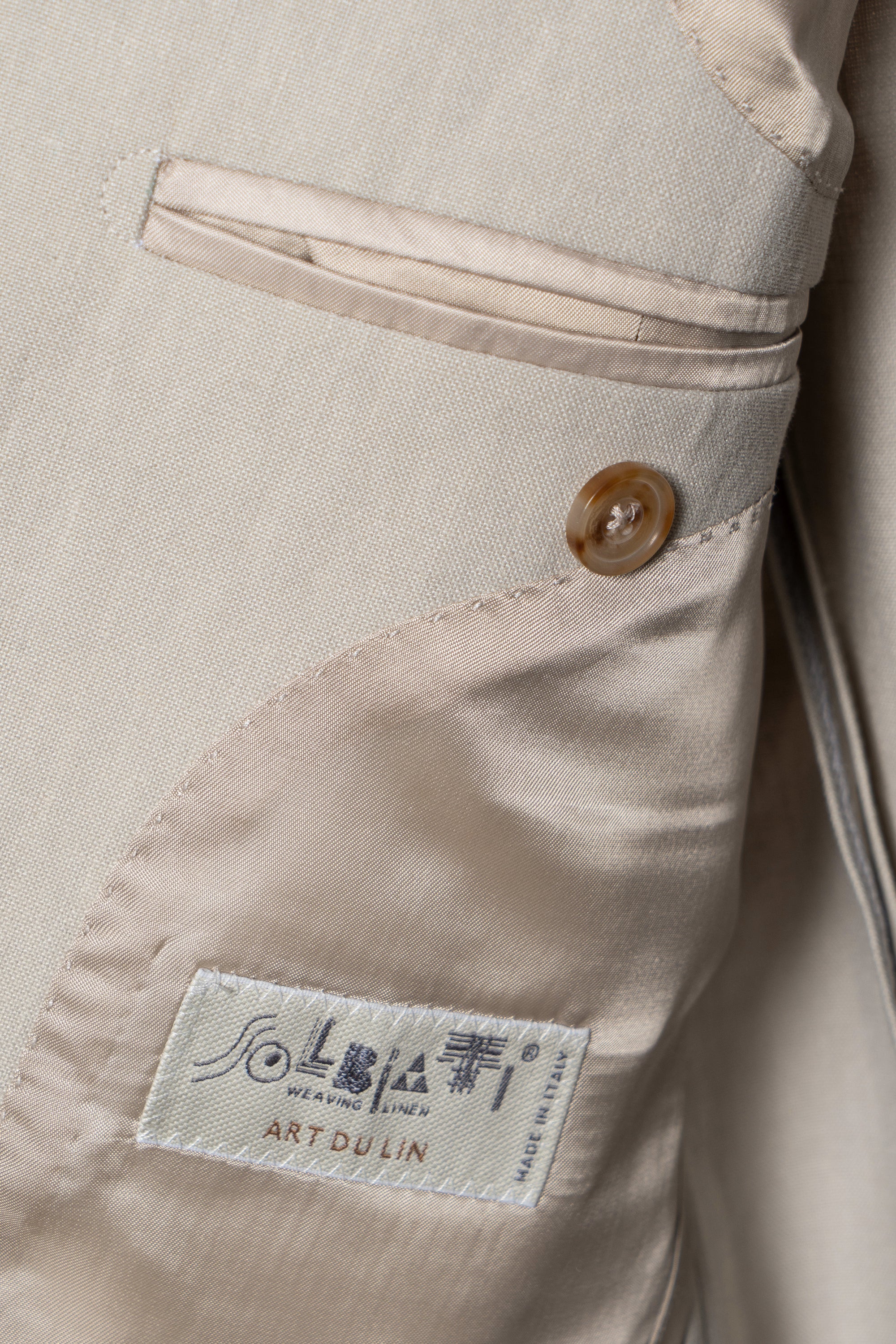 MTO Limestone Linen Suit #02
