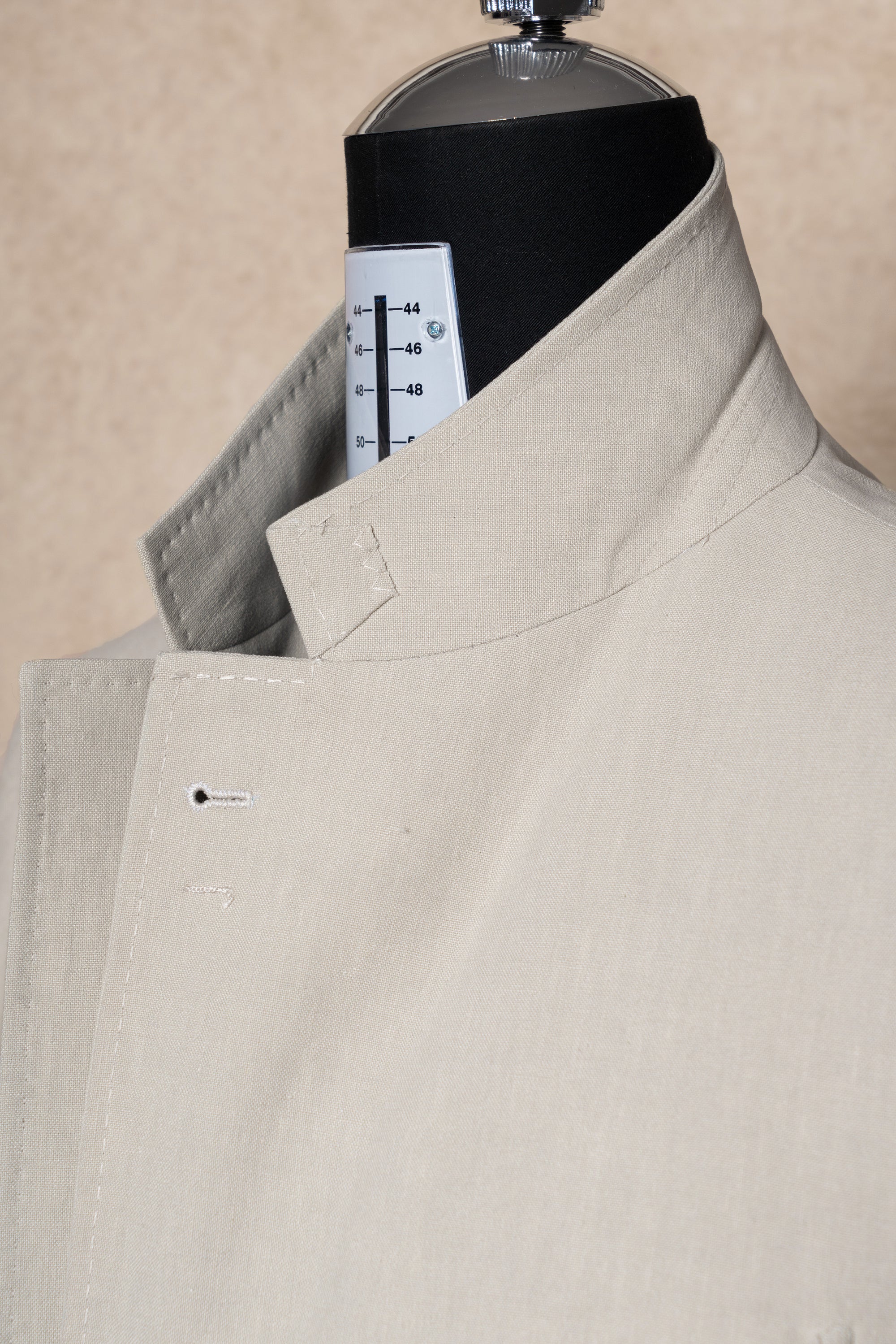 MTO Limestone Linen Suit #02