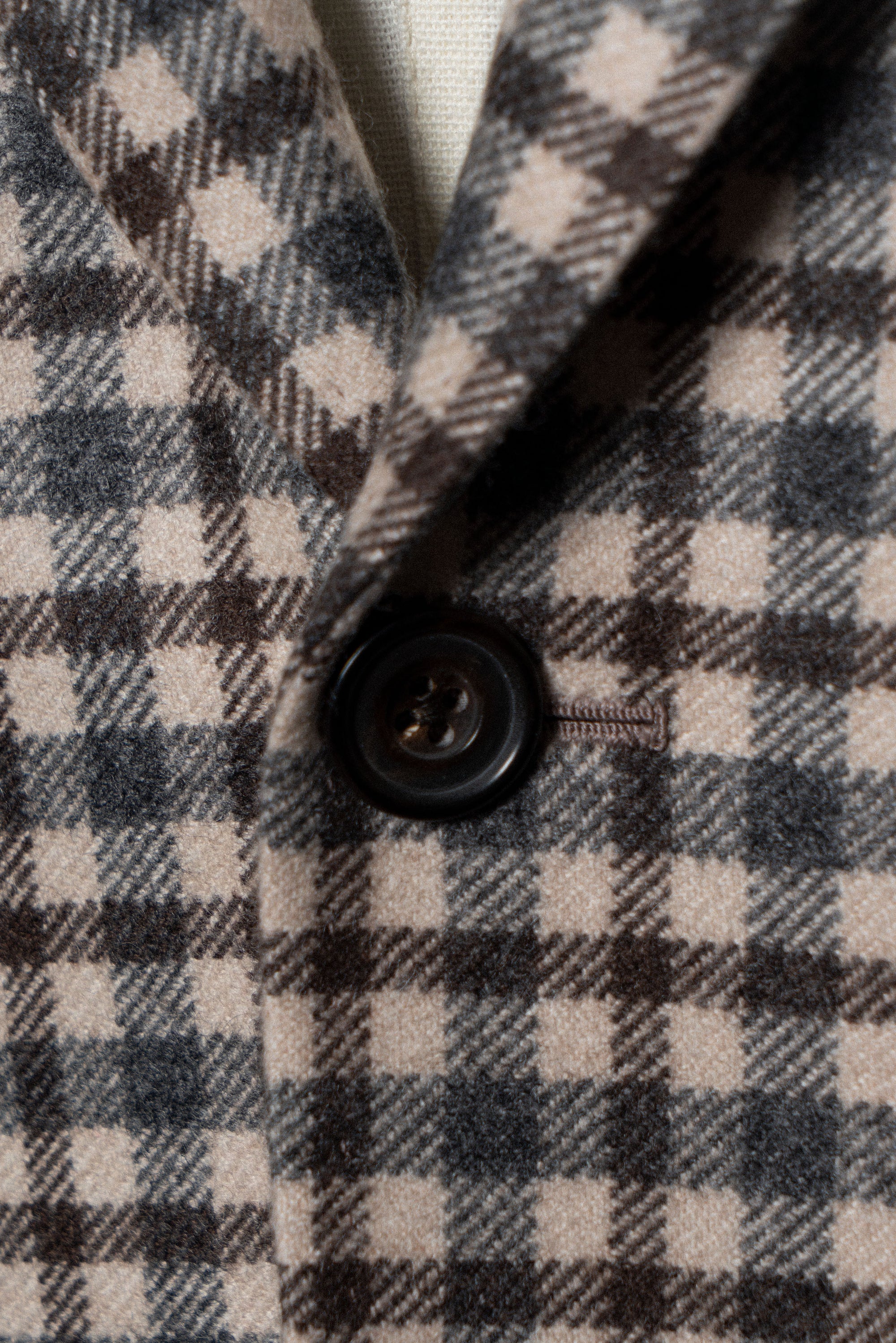 MTO Grey Plaid Cashmere Jacket #334