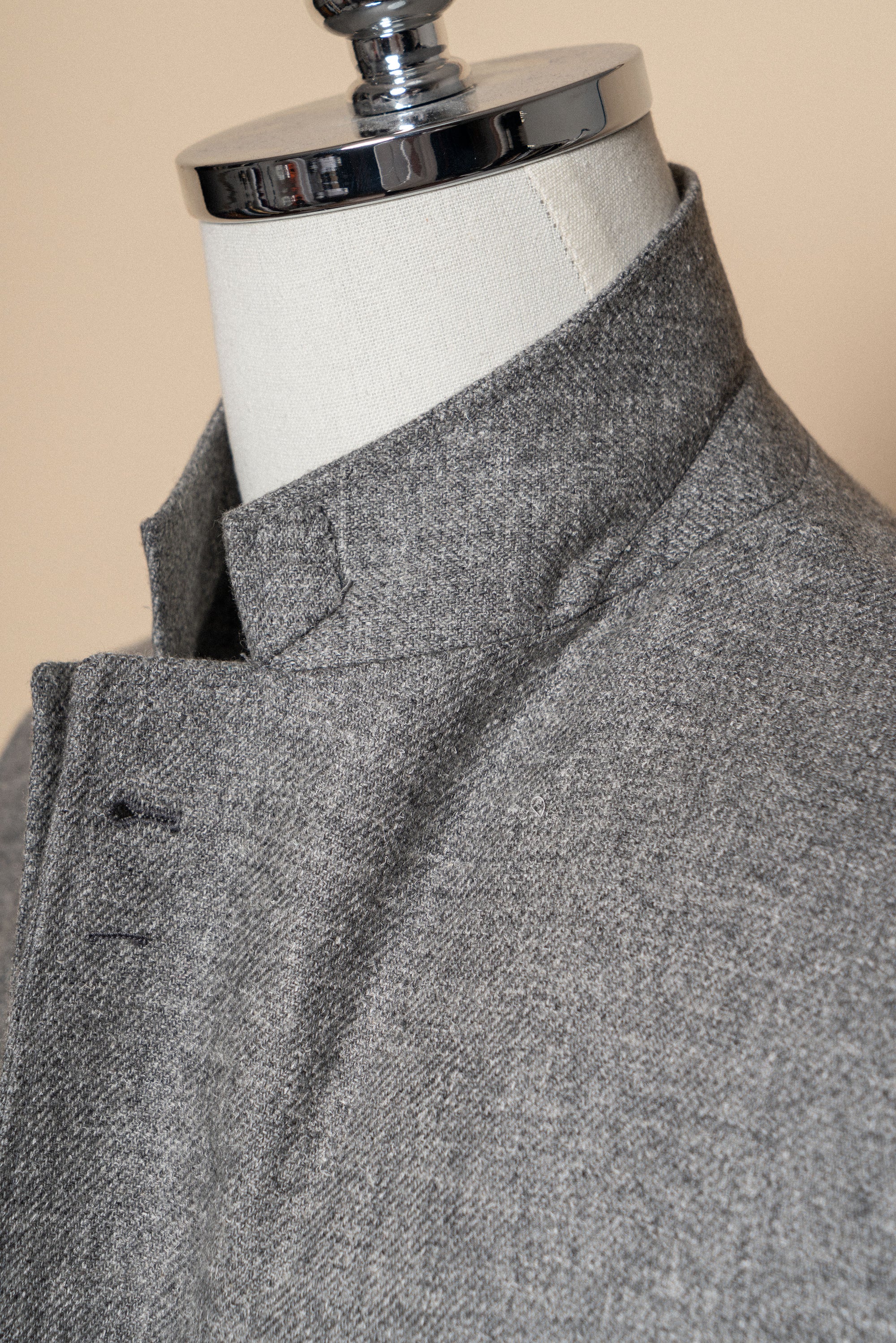 MTO Grey Silk Cashmere Jacket #338