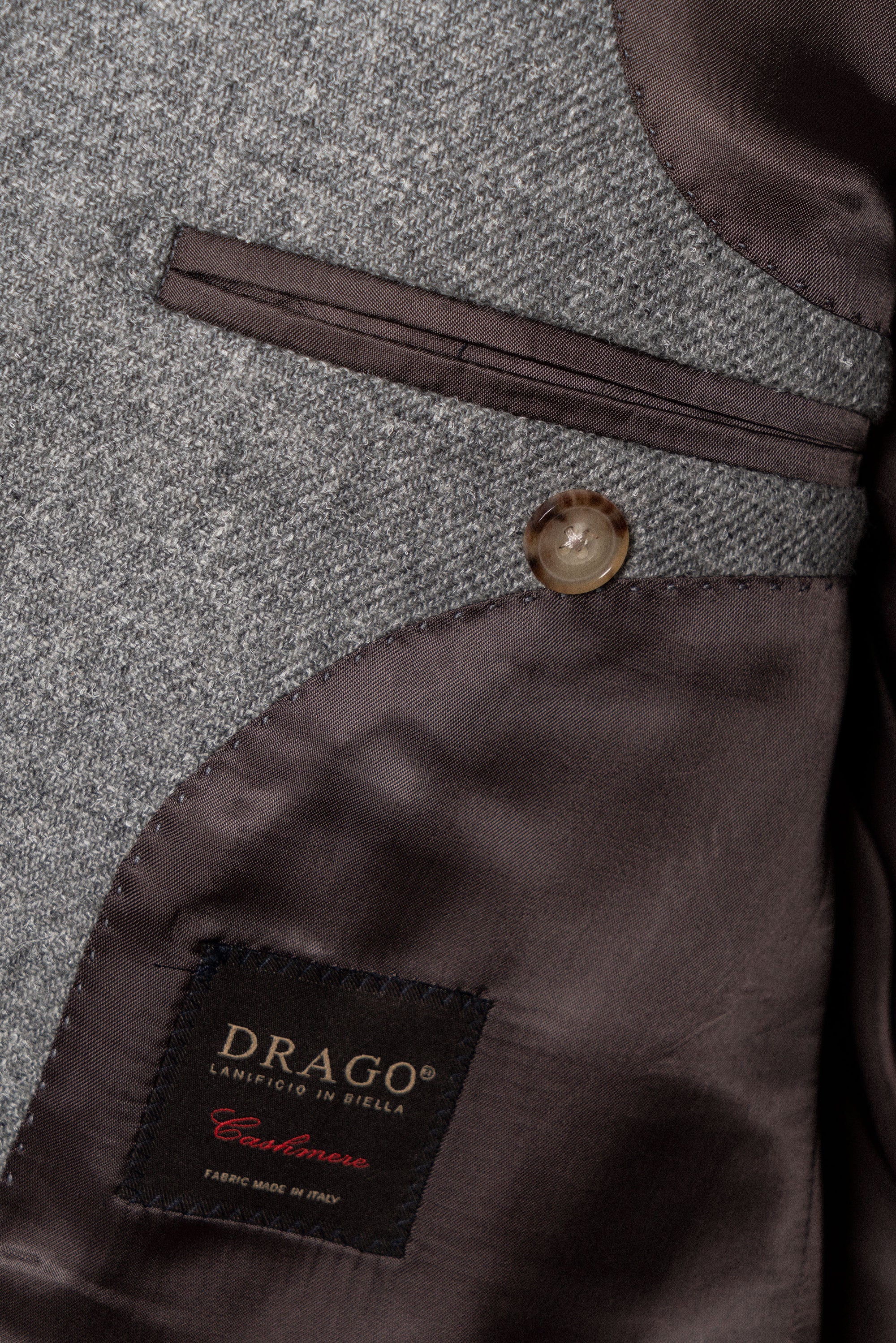 MTO Grey Silk Cashmere Jacket #338