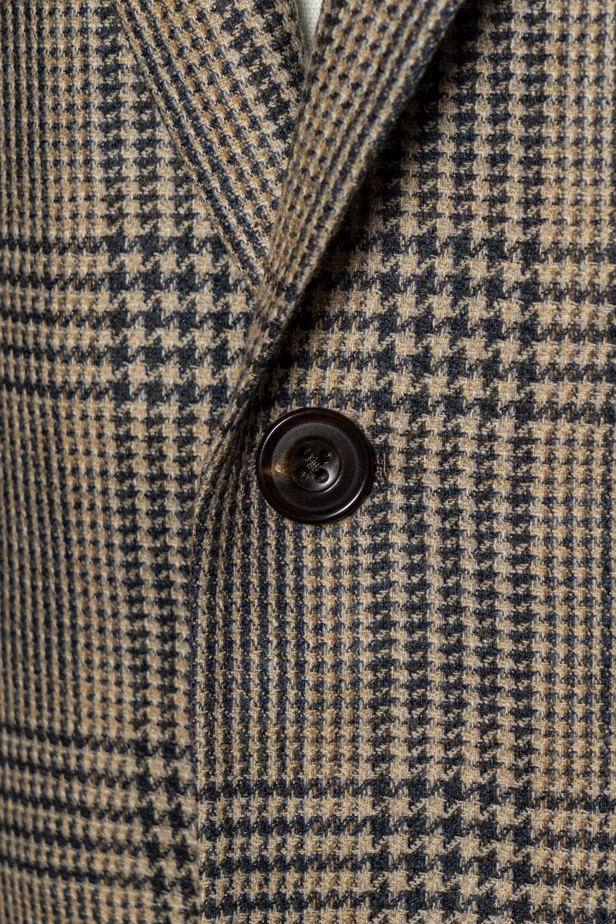 MTO Khaki Glen Check Wool Cashmere Jacket #335