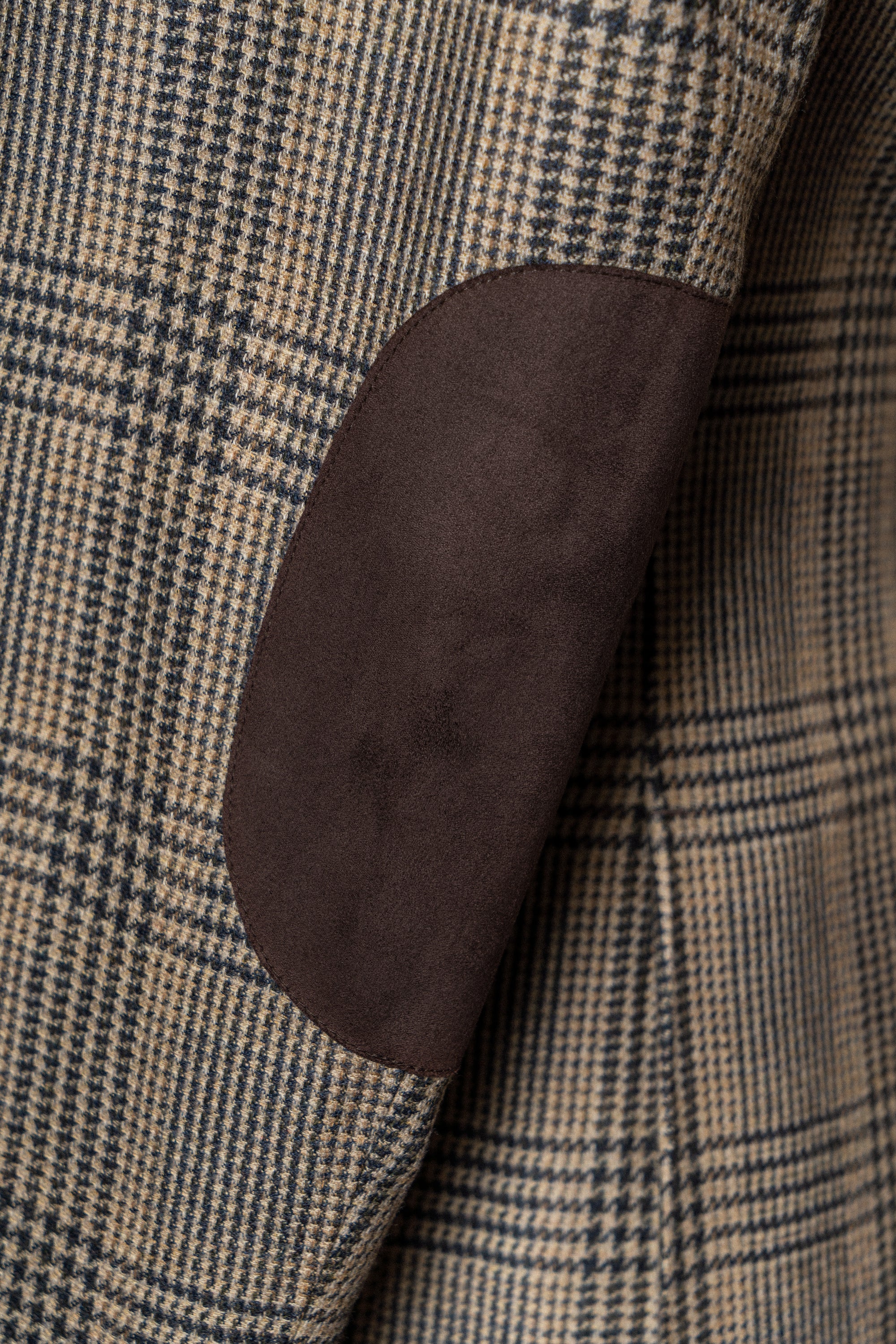 MTO Khaki Glen Check Wool Cashmere Jacket #335