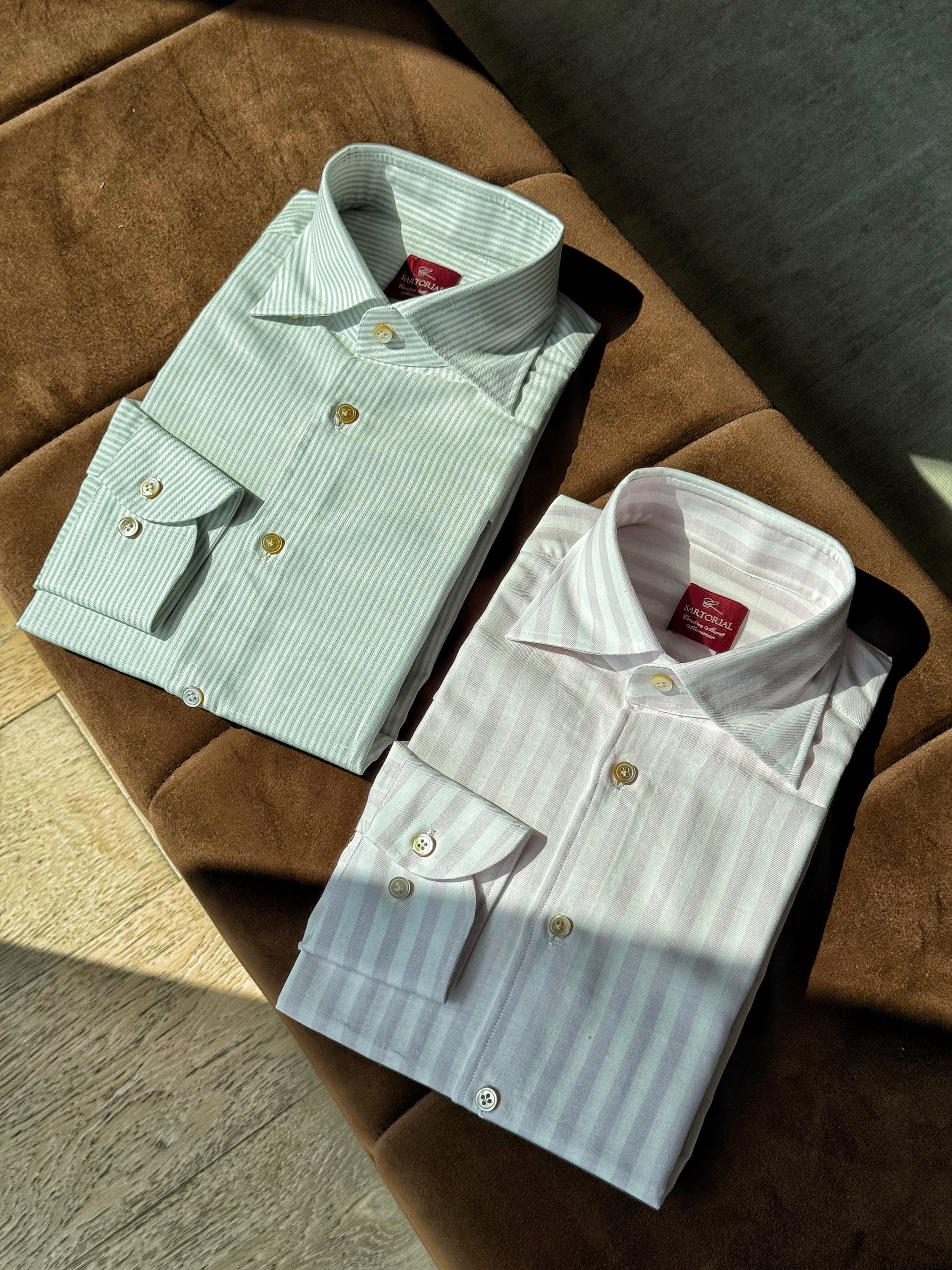 MTO Hand-stitched Stripe Shirt #23 #25