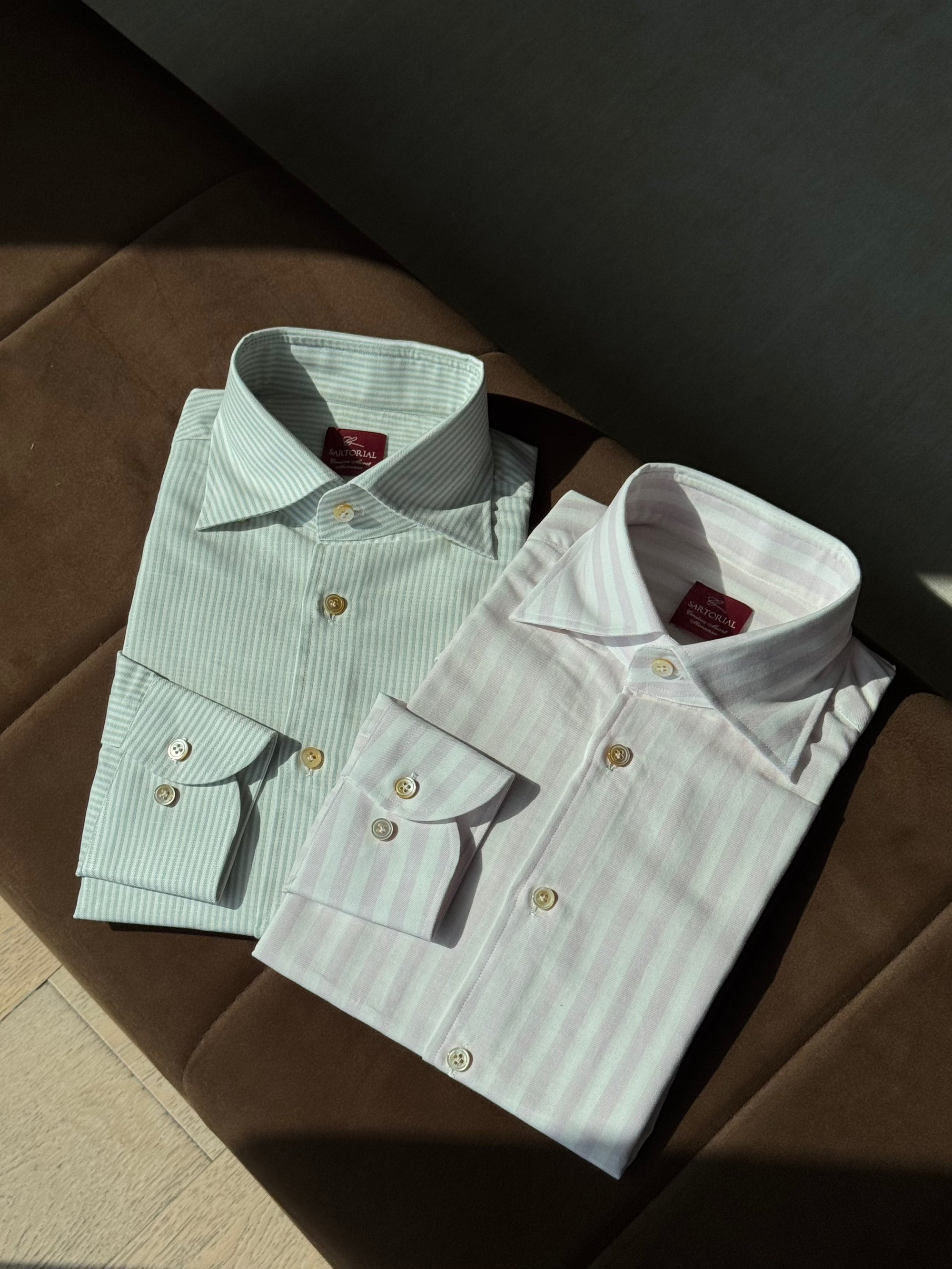 MTO Hand-stitched Stripe Shirt #23 #25