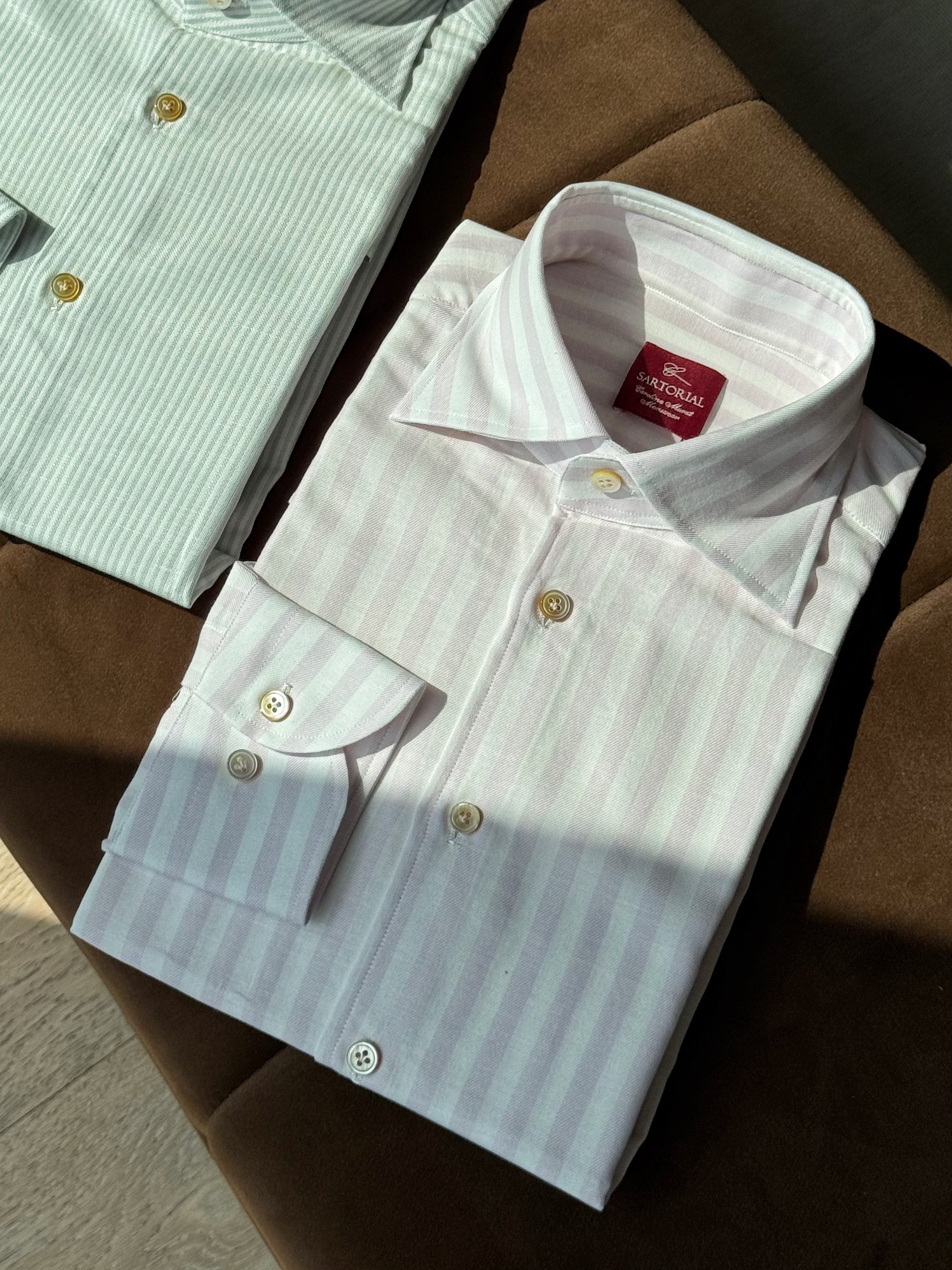 MTO Hand-stitched Stripe Shirt #23 #25