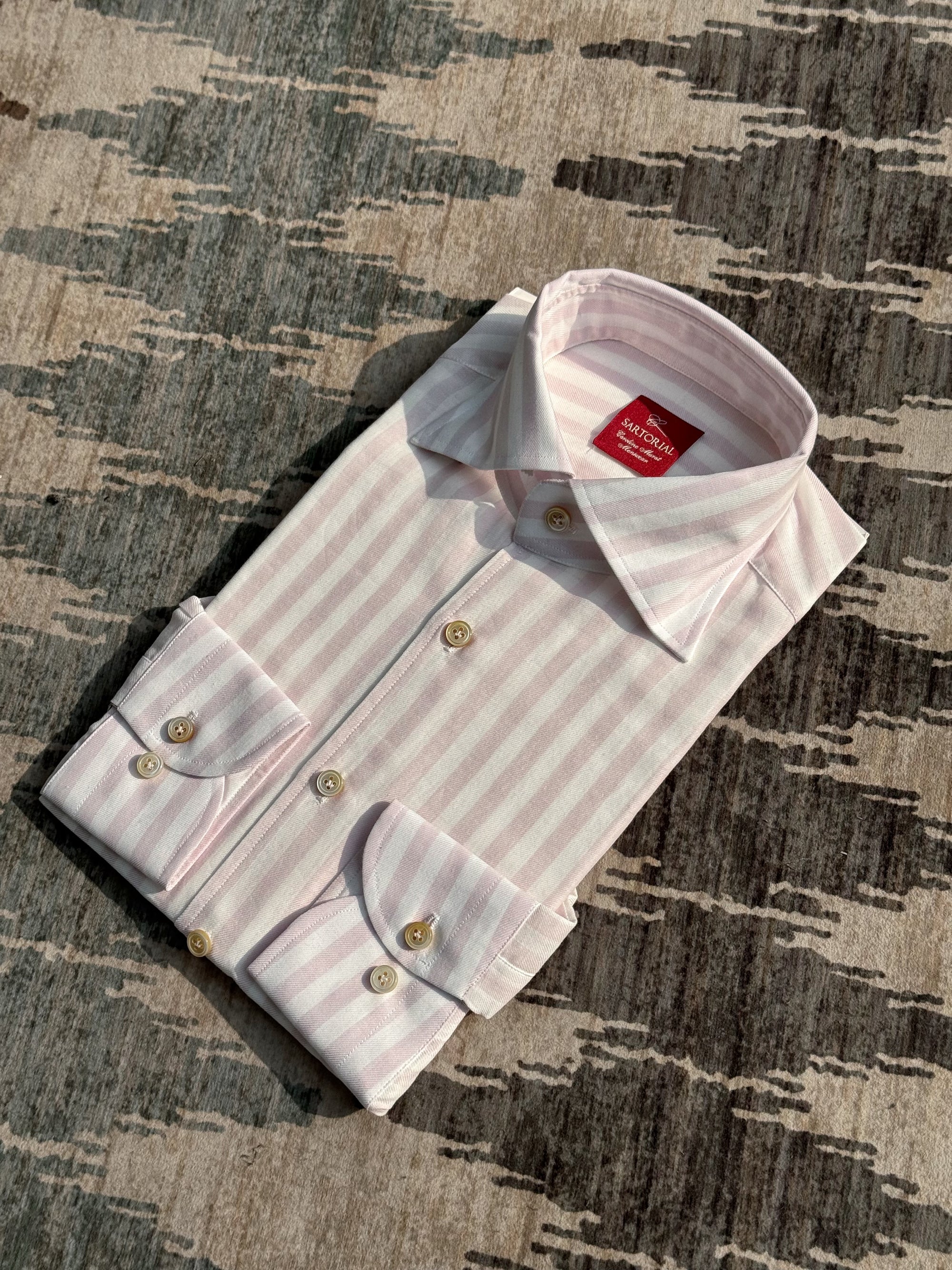 MTO Hand-stitched Stripe Shirt #23 #25