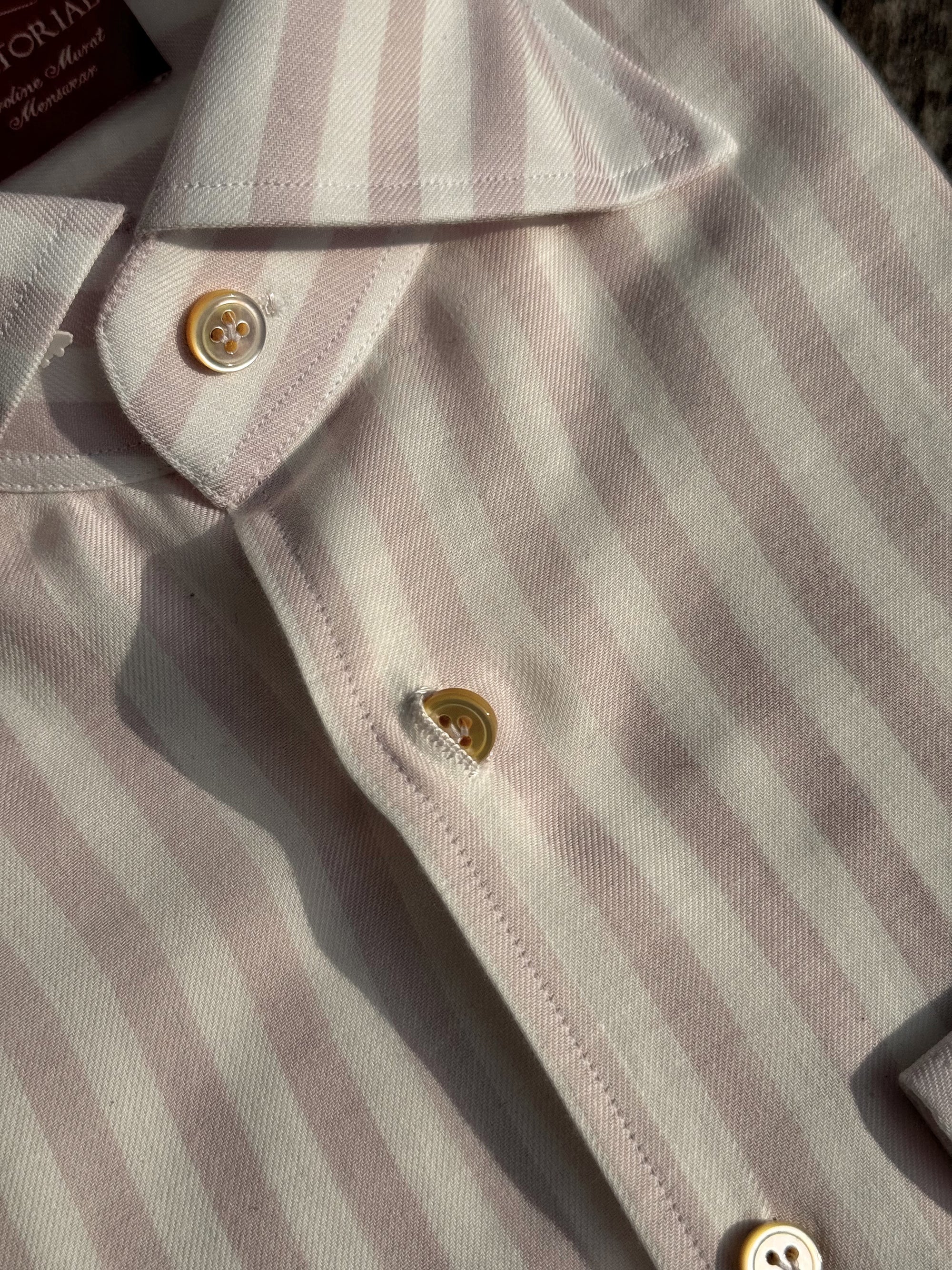MTO Hand-stitched Stripe Shirt #23 #25