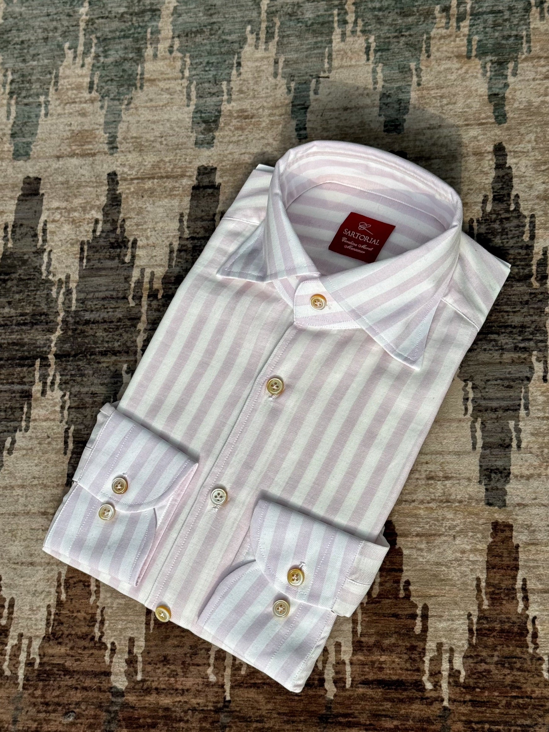 MTO Hand-stitched Stripe Shirt #23 #25