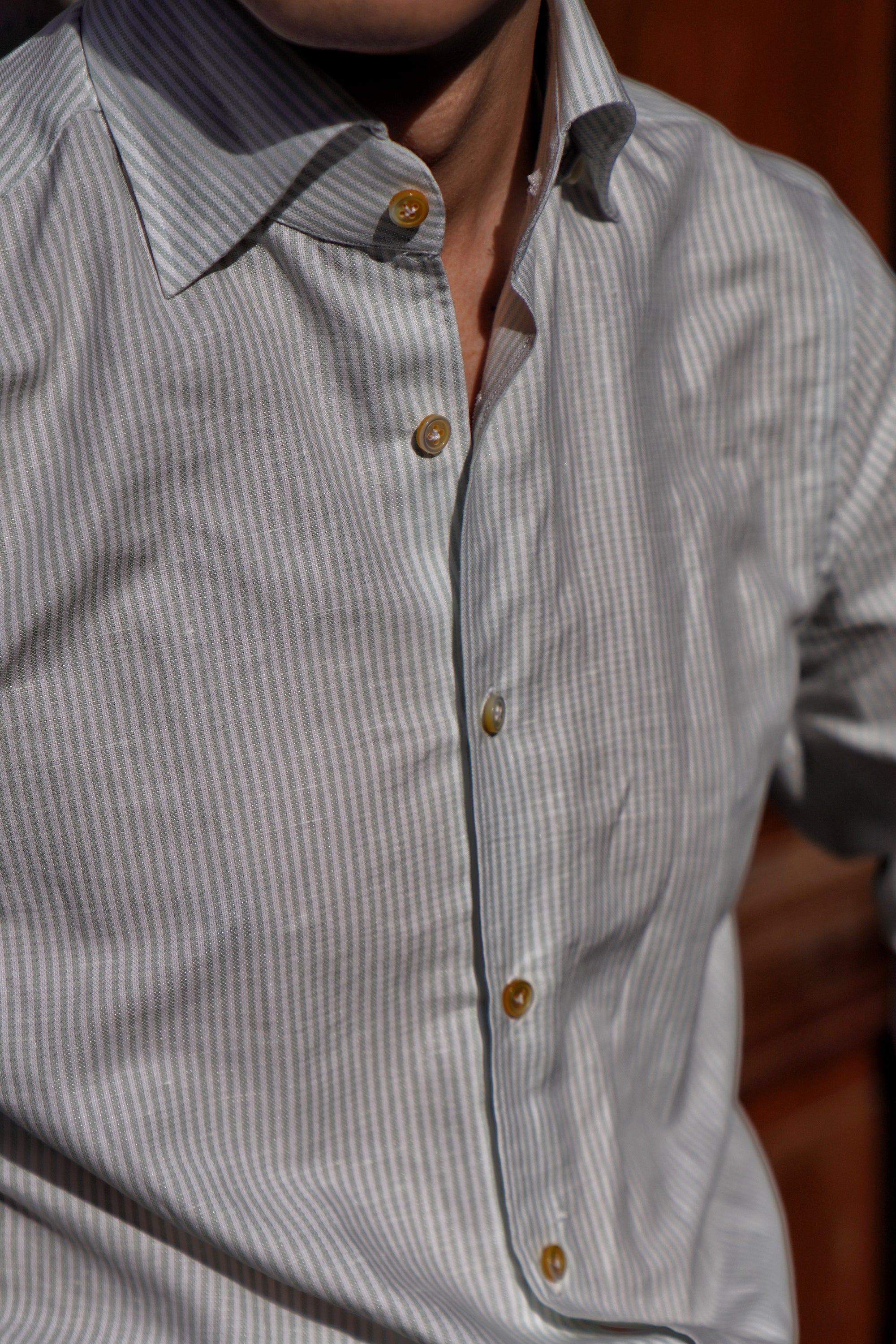 MTO Hand-stitched Stripe Shirt #23 #25