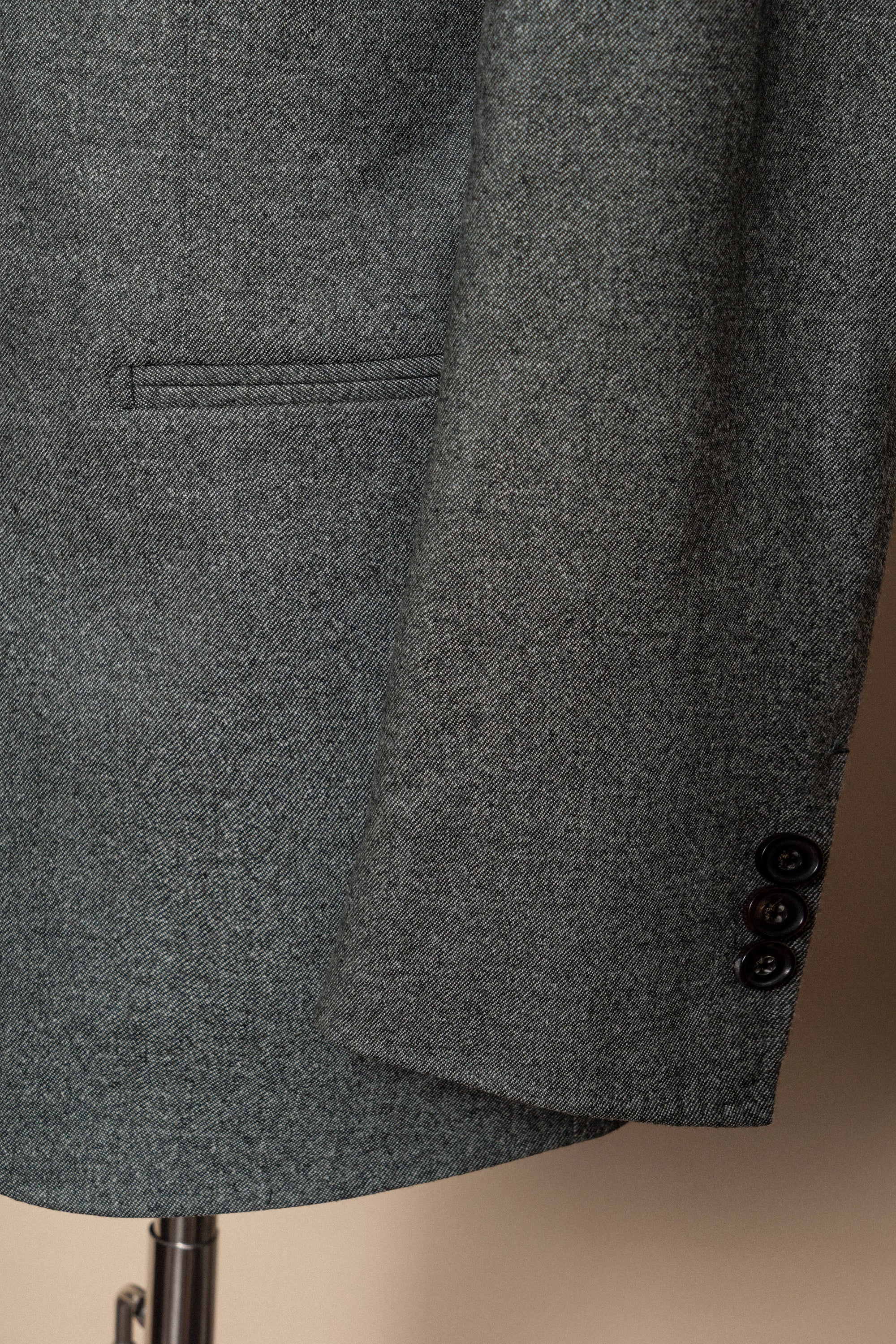 MTO Green Twill Flannel Suit #375