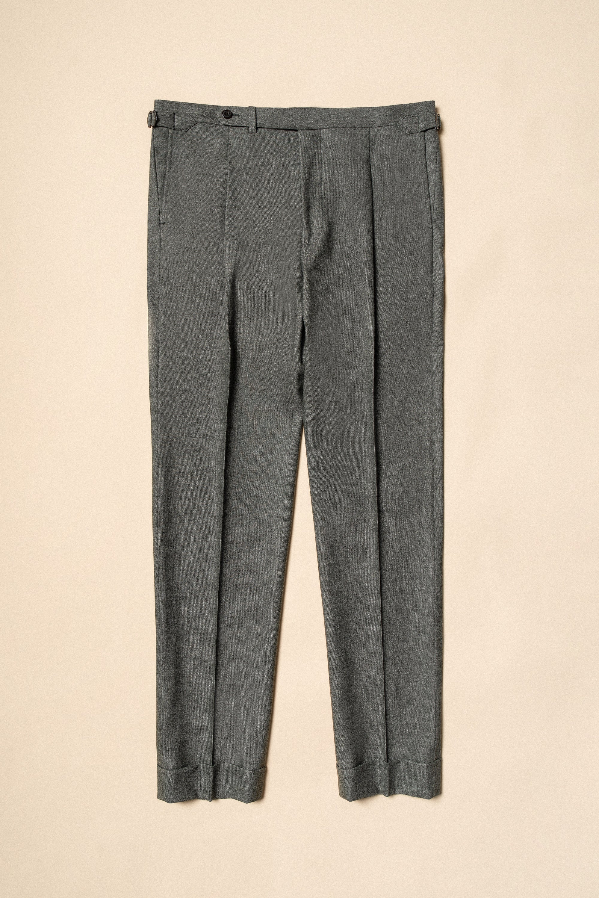 MTO Green Twill Flannel Suit #375