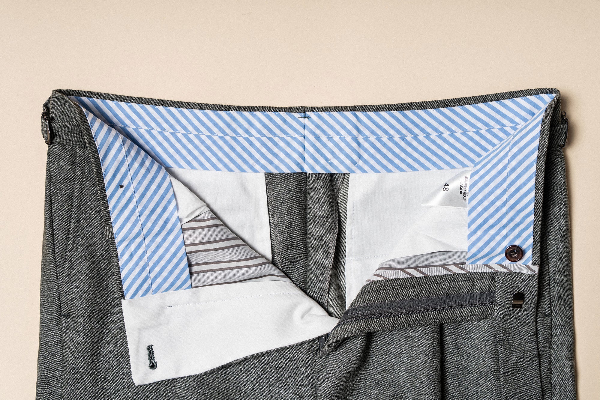 MTO Green Twill Flannel Suit #375