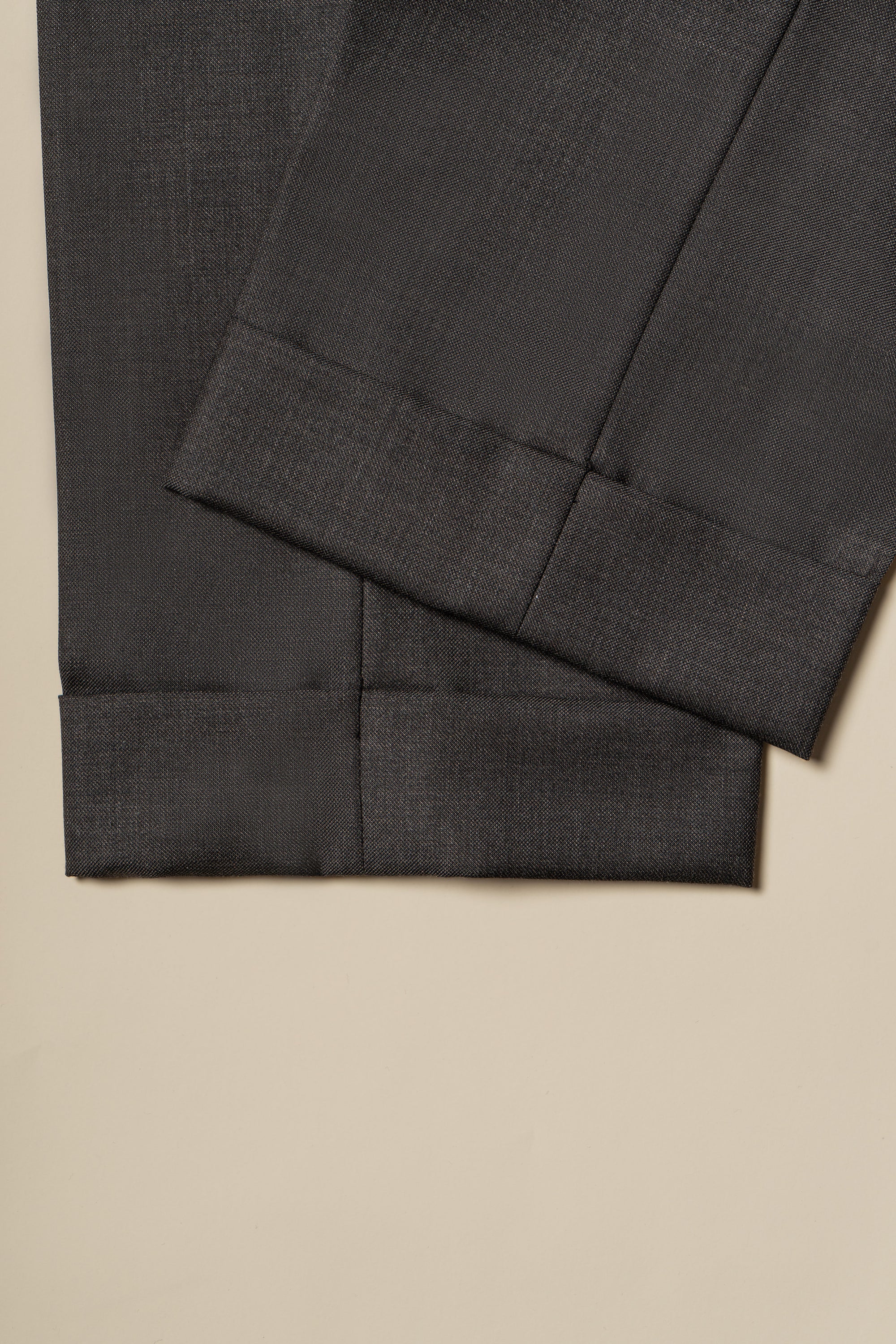 MTO Brown Sharkskin 130s Wool Suit #401