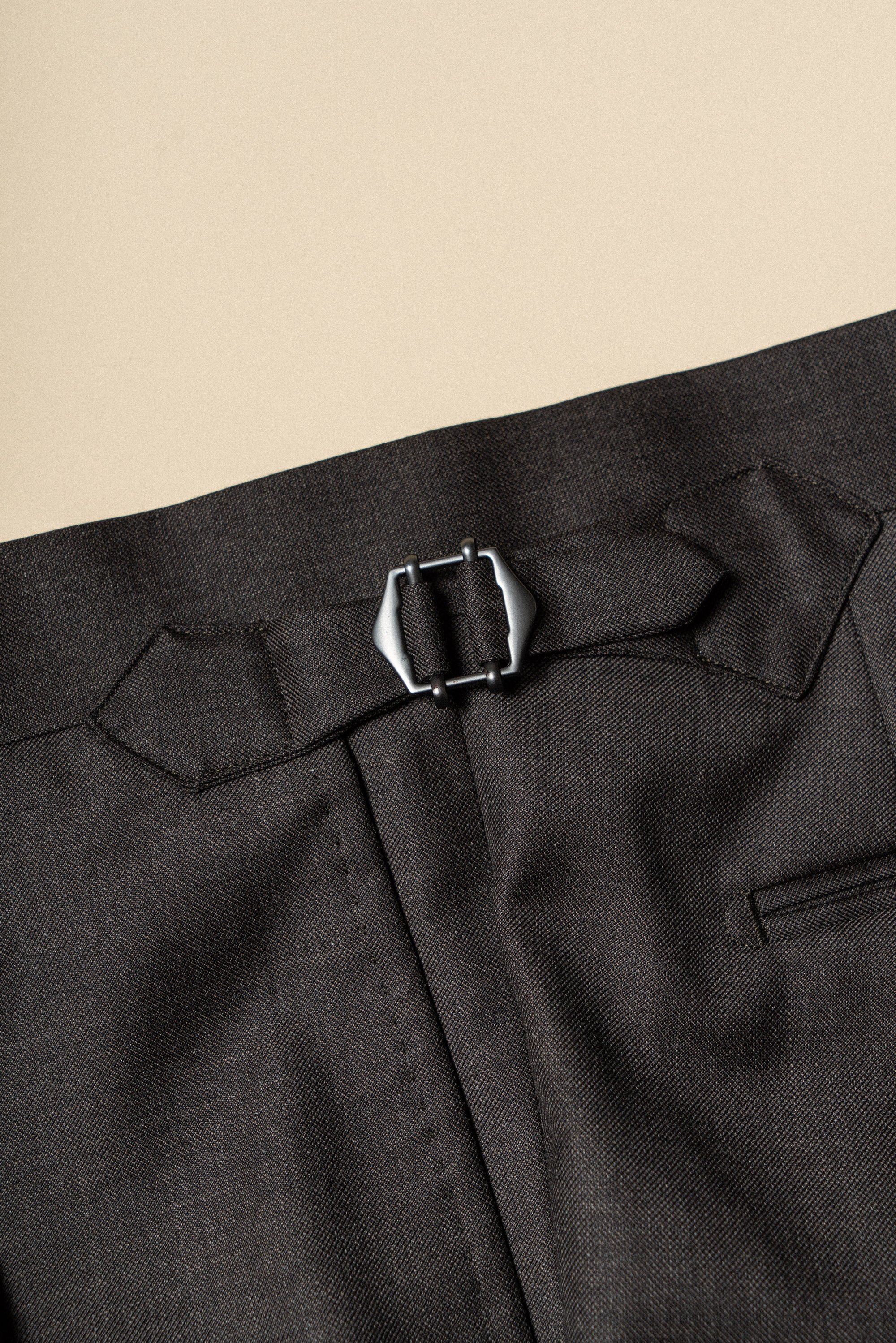 MTO Brown Sharkskin 130s Wool Suit #401