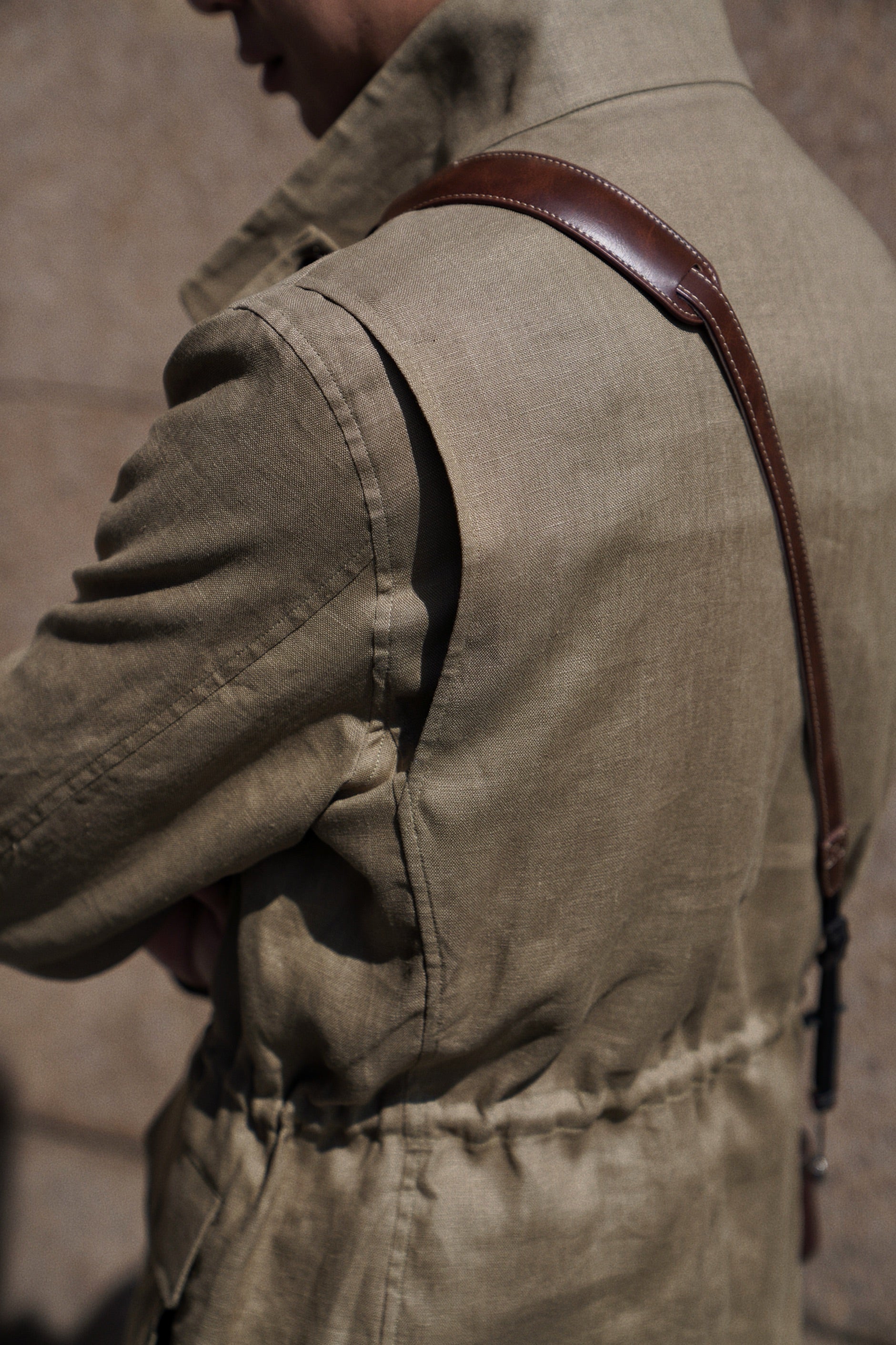 Olive Linen M65 Jacket