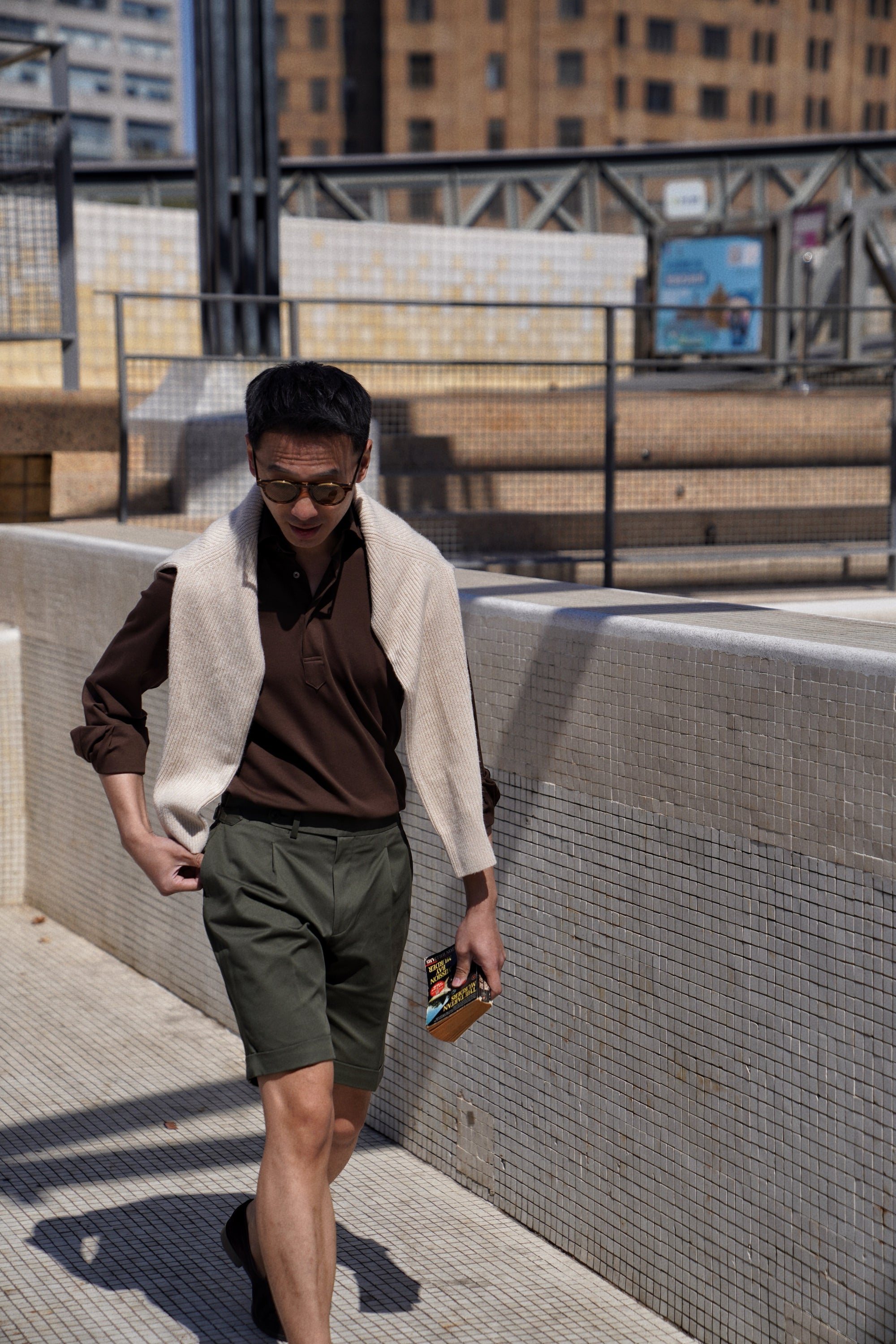 Cotton Twill Chino Shorts